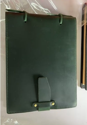 Vintage Handmade Leather Book Genuine Leather Rope Notes Painting