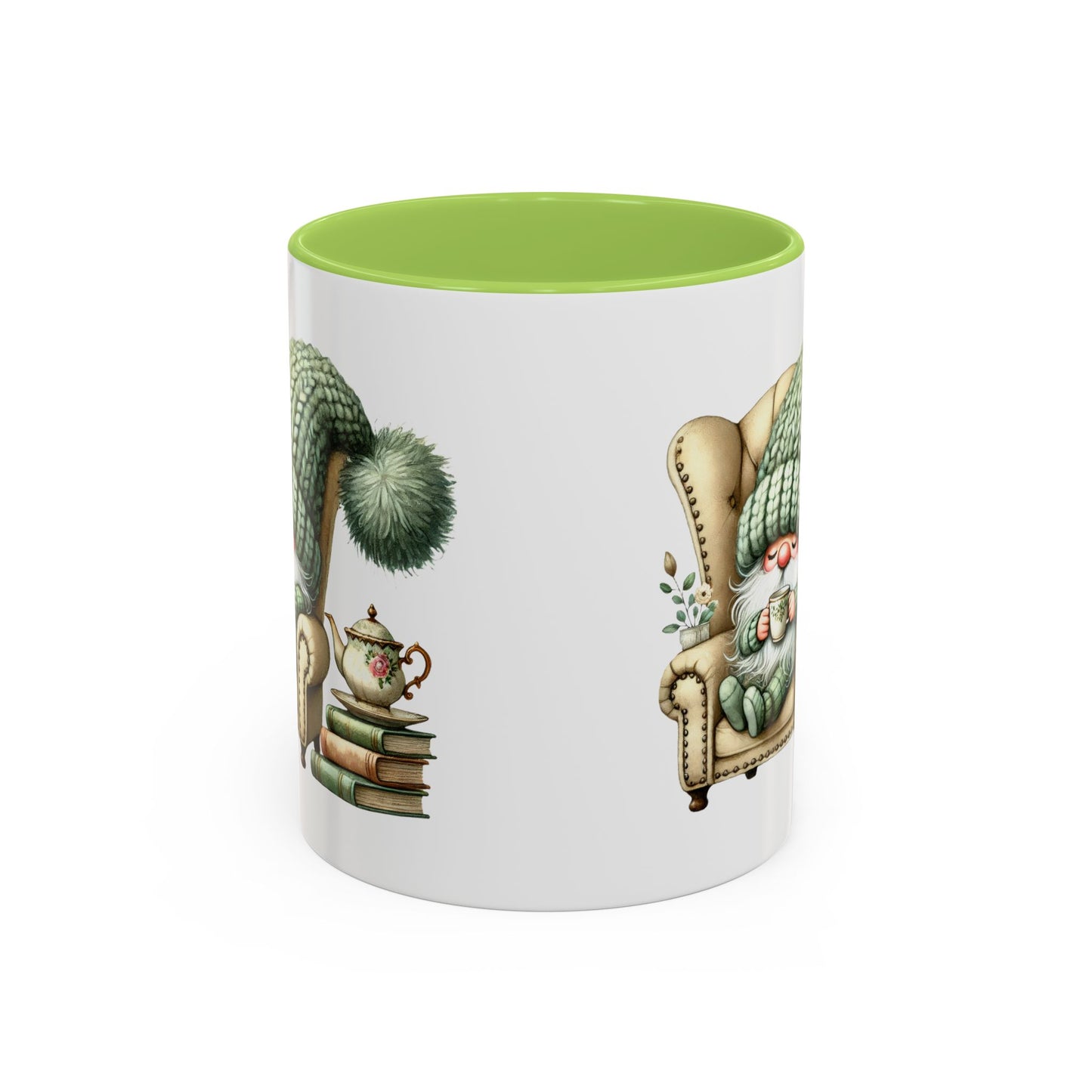 Cozy Gnome Accent Coffee Mug, Cute Gnome Mug, Winter Coffee Cup, Gift for Gnome Lovers, Gnome Decor, Funny Coffee Mug