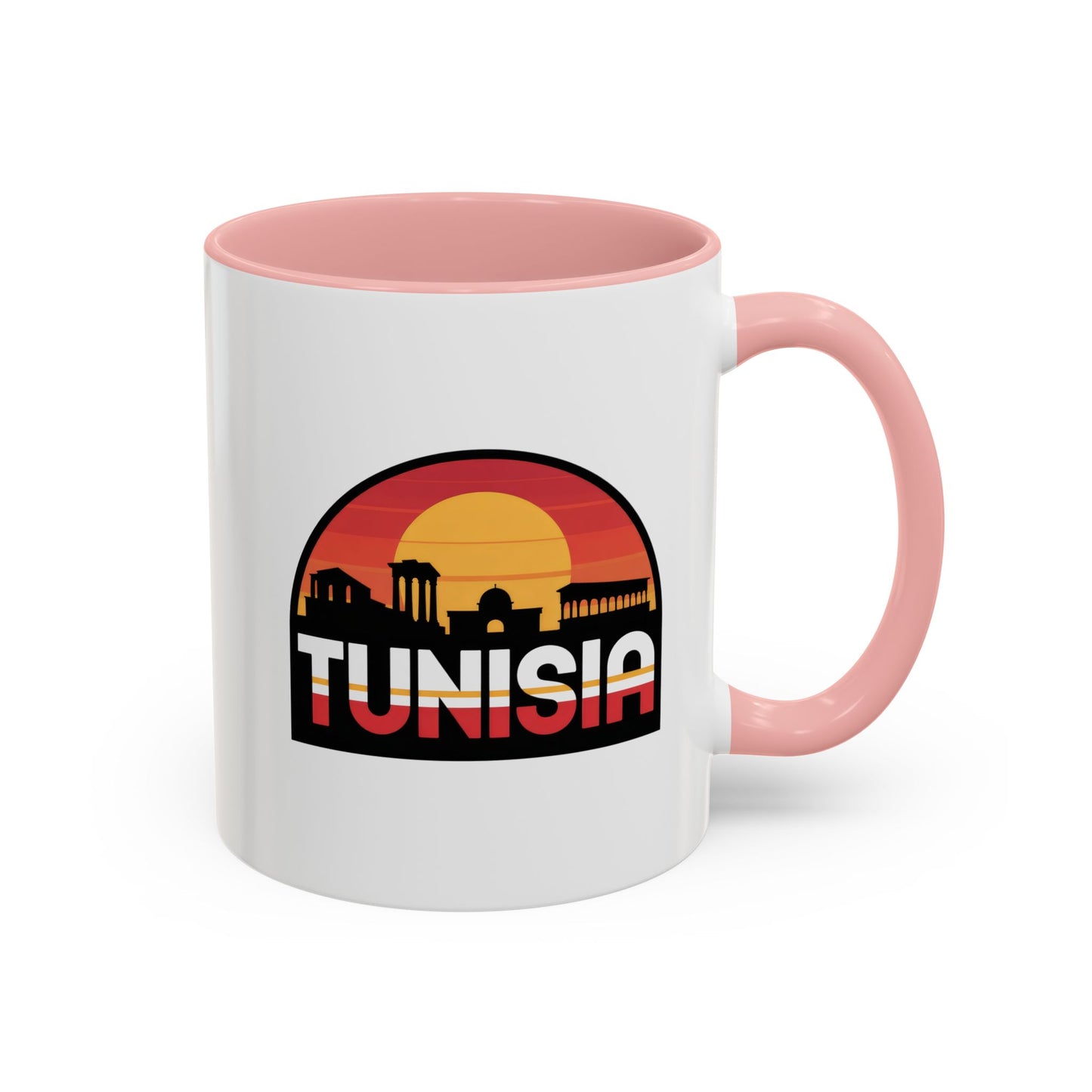 Tunisian Sunset Accent Mug, Coffee Lover Gift, Travel Souvenir, Unique Home Decor, Tea Mug, Vacation Memory