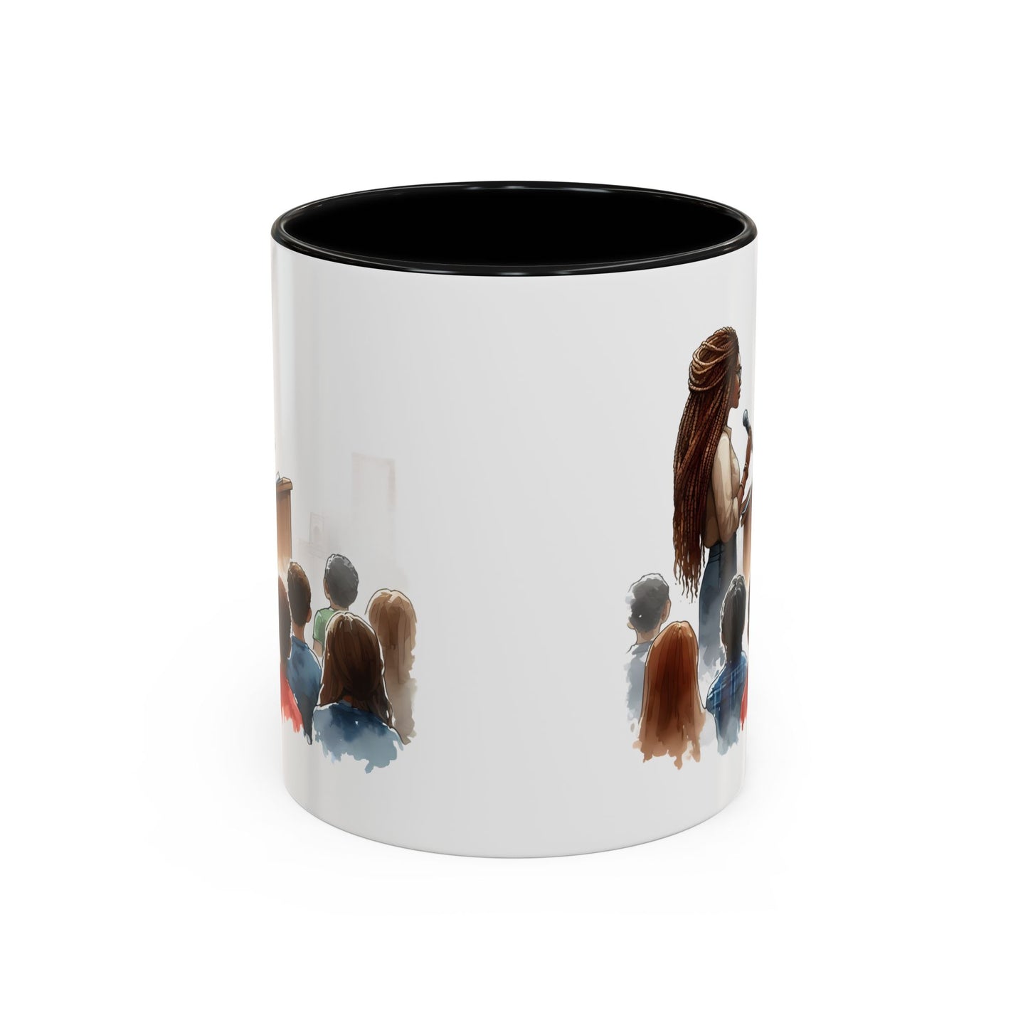 Inspirational Accent Coffee Mug - Motivational Gift for Speakers, Teachers, Coaches; Perfect for Coffee Lovers, Office Decor, Quote Mug