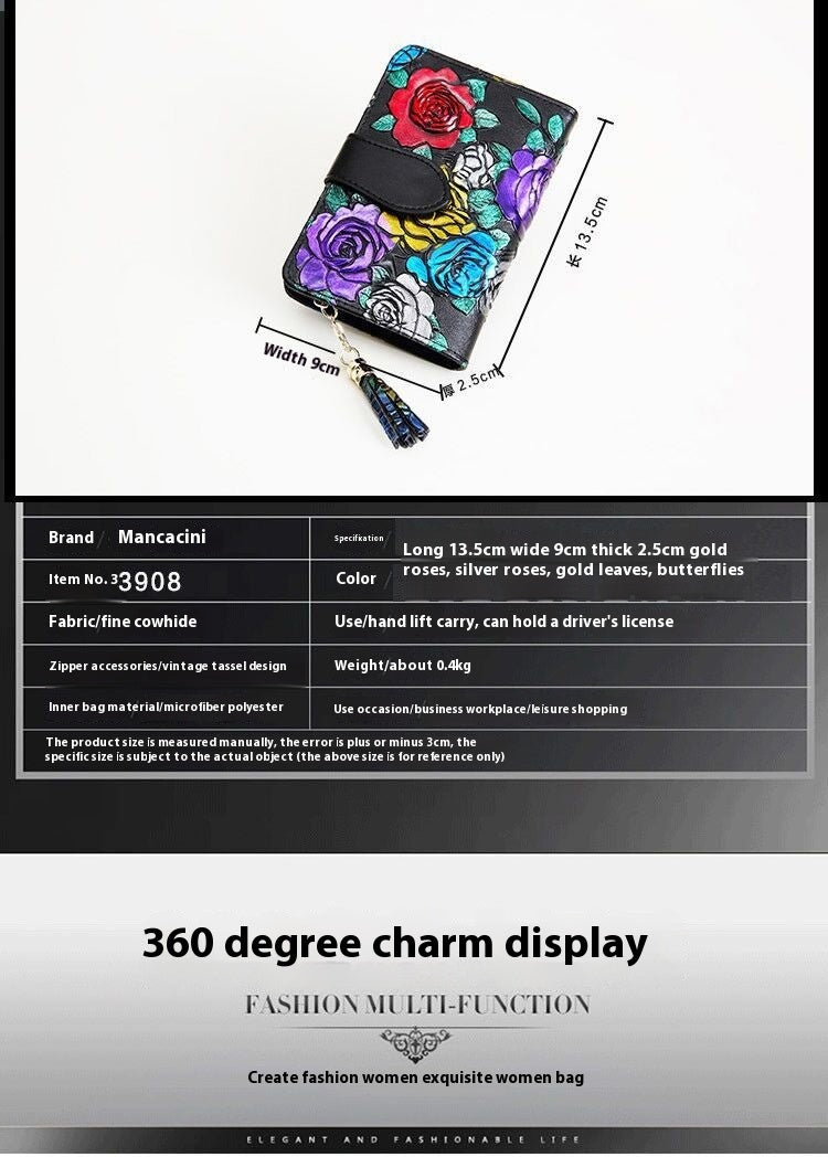 Portefeuille court en cuir pour femmes à la mode Store Hive UNIjuntos