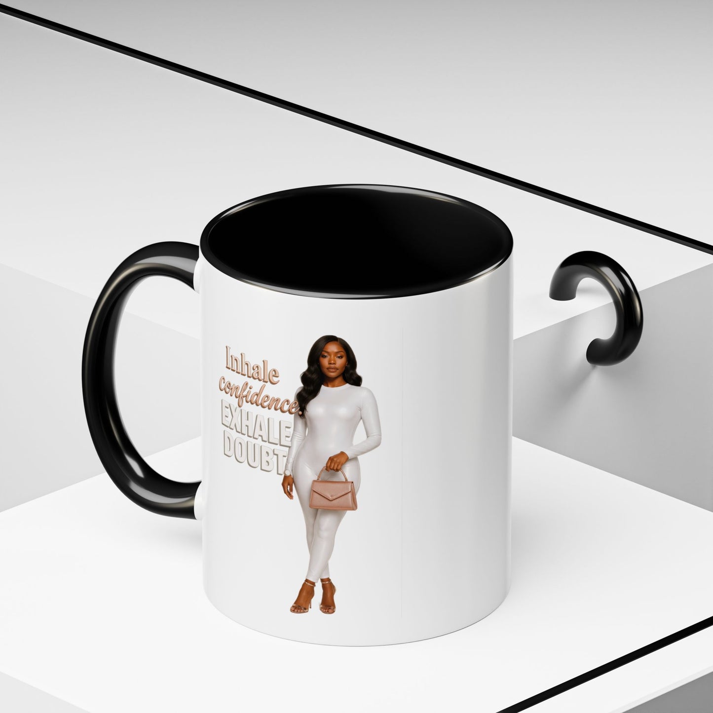 Confidence & Style Coffee Mug - Inspiring Gift for Self-Care, Motivation, Home Office, Birthday, or Any Celebration