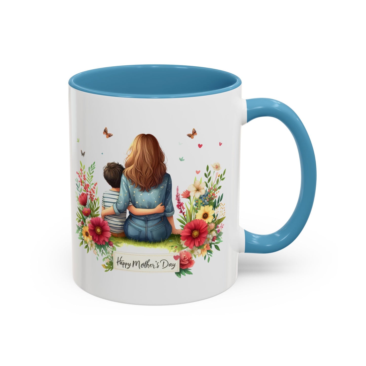 Floral Mother’s Day Coffee Mug, Gift for Moms, Tea Cup for Garden Lovers, Cute Mug for Mother's Day, Inspirational Beverage Mug