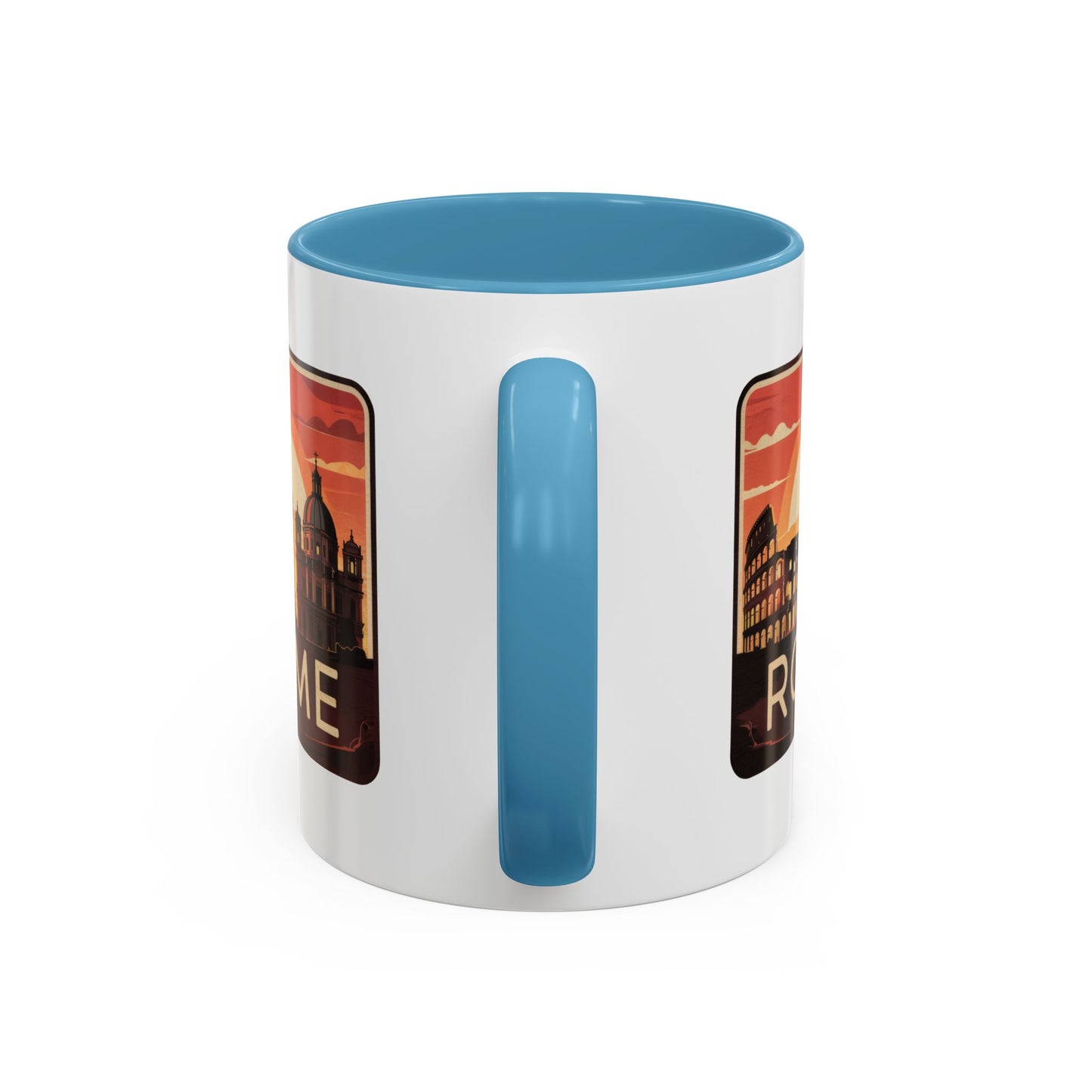 Rome Skyline Accent Coffee Mug, Travel Gift, Coffee Lovers, Home Decor, Unique Souvenir