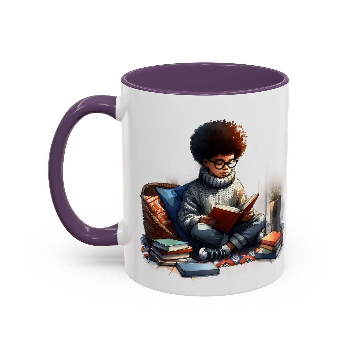 Cozy Reading Mug: Perfect Gift for Book Lovers, Cute Coffee Cup, Unique Home Decor, Ideal for Cozy Mornings, Fun Birthday Present