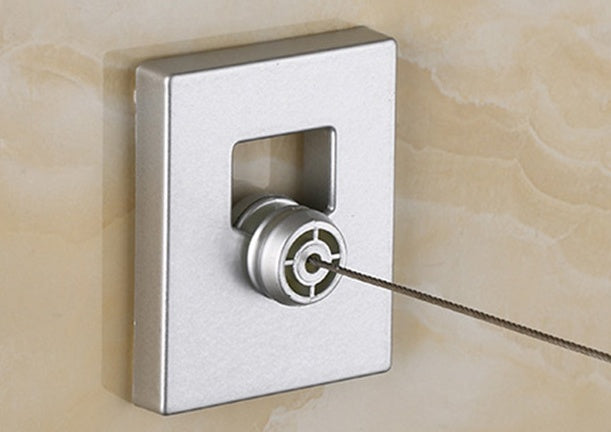 4.2m Steel Clothesline Rope Retractable Clothesline Indoor Stainless Steel Round Clothesline Outdoor Clothes Dryer