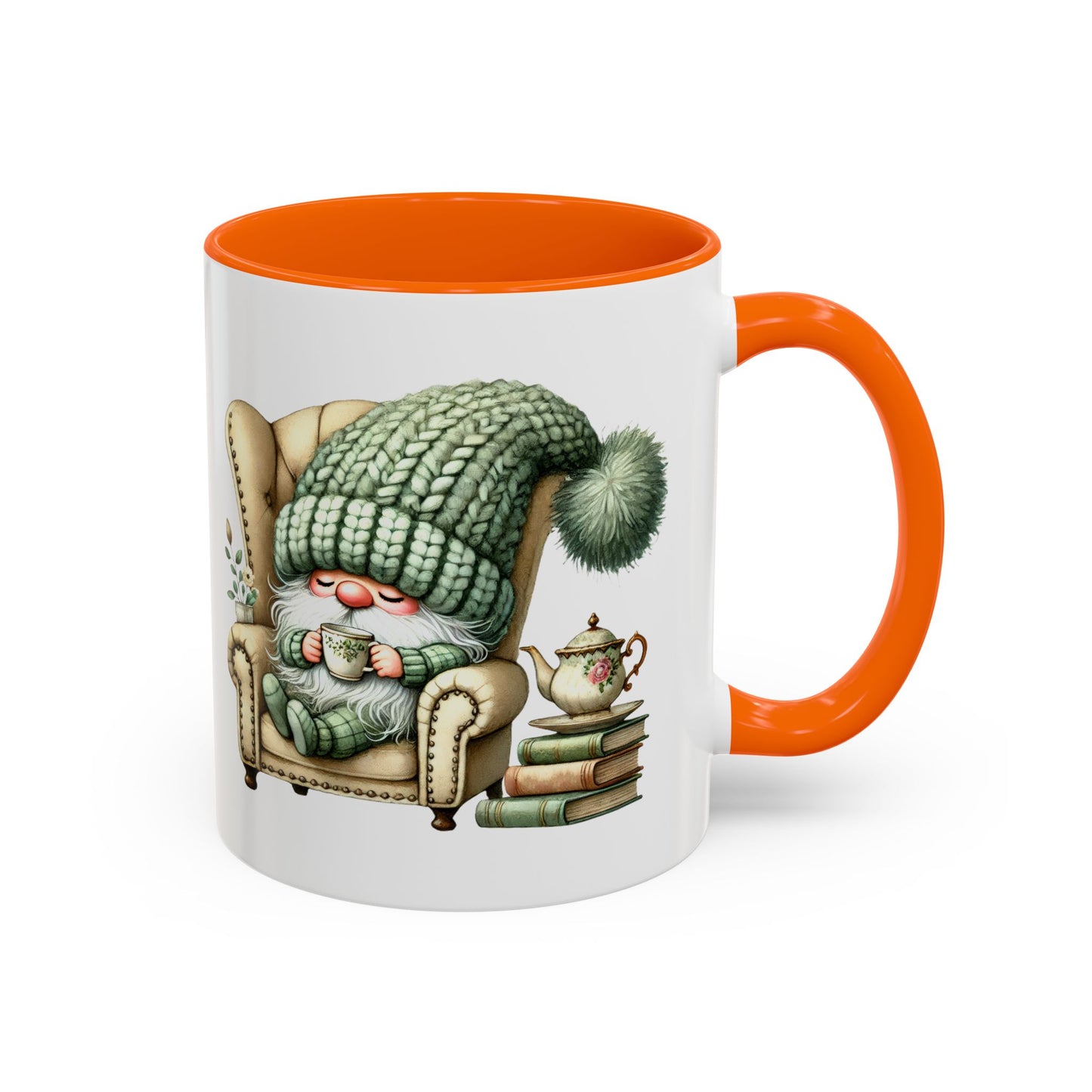 Cozy Gnome Accent Coffee Mug, Cute Gnome Mug, Winter Coffee Cup, Gift for Gnome Lovers, Gnome Decor, Funny Coffee Mug