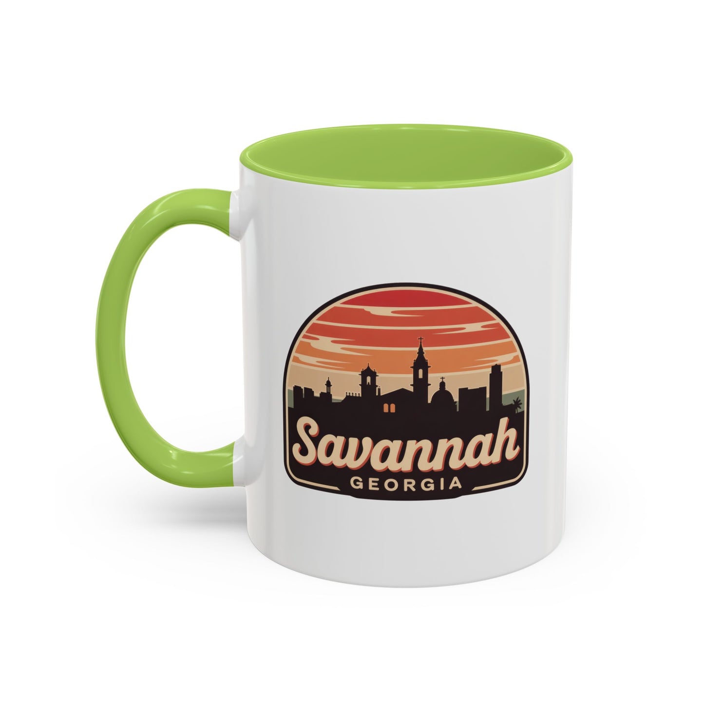 Savannah Skyline Accent Coffee Mug - Perfect for Gifts, Souvenirs, Festivals, Home Decor, Coffee Lovers