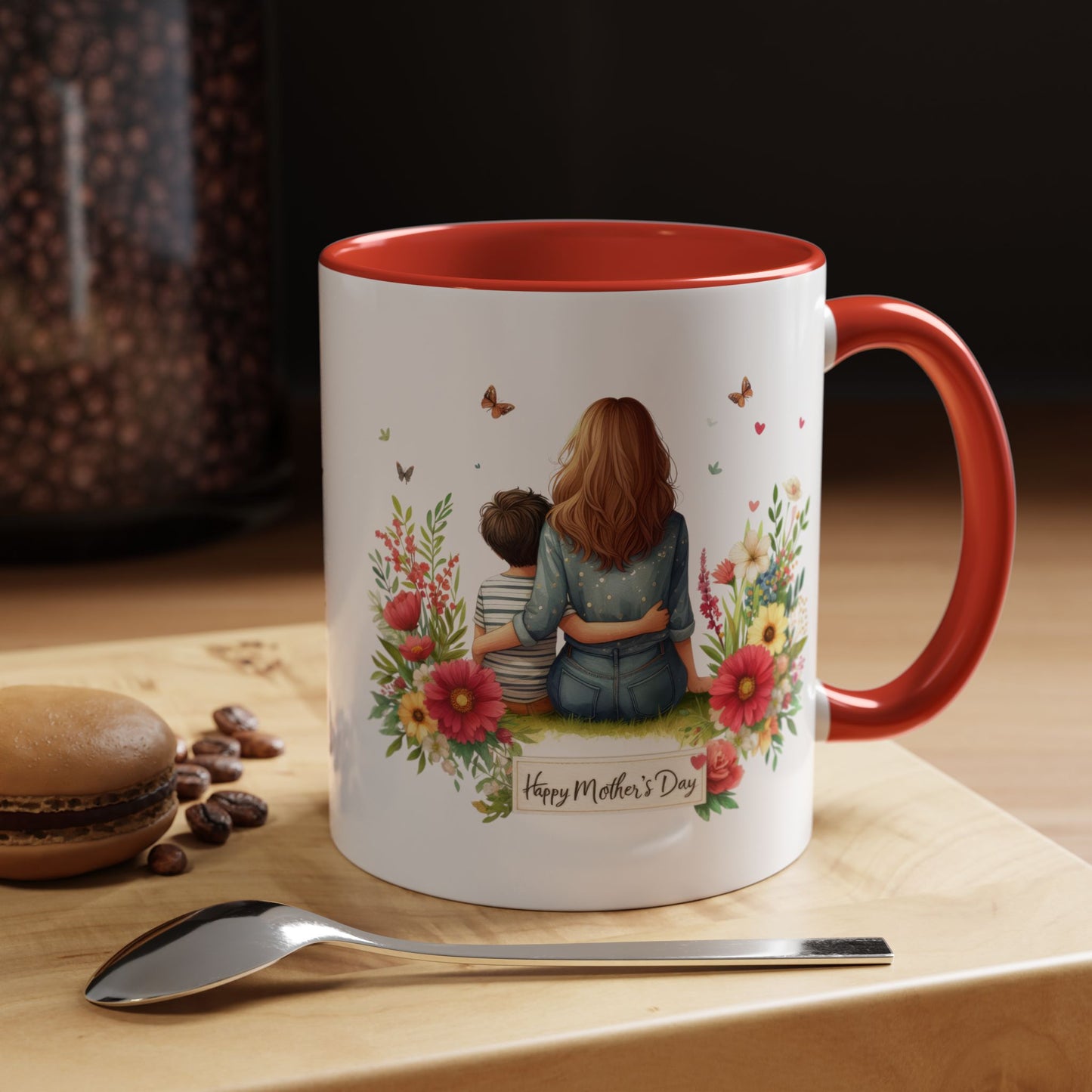 Floral Mother’s Day Coffee Mug, Gift for Moms, Tea Cup for Garden Lovers, Cute Mug for Mother's Day, Inspirational Beverage Mug