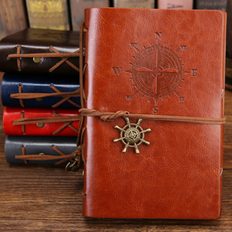 Retro pirate ship notebook