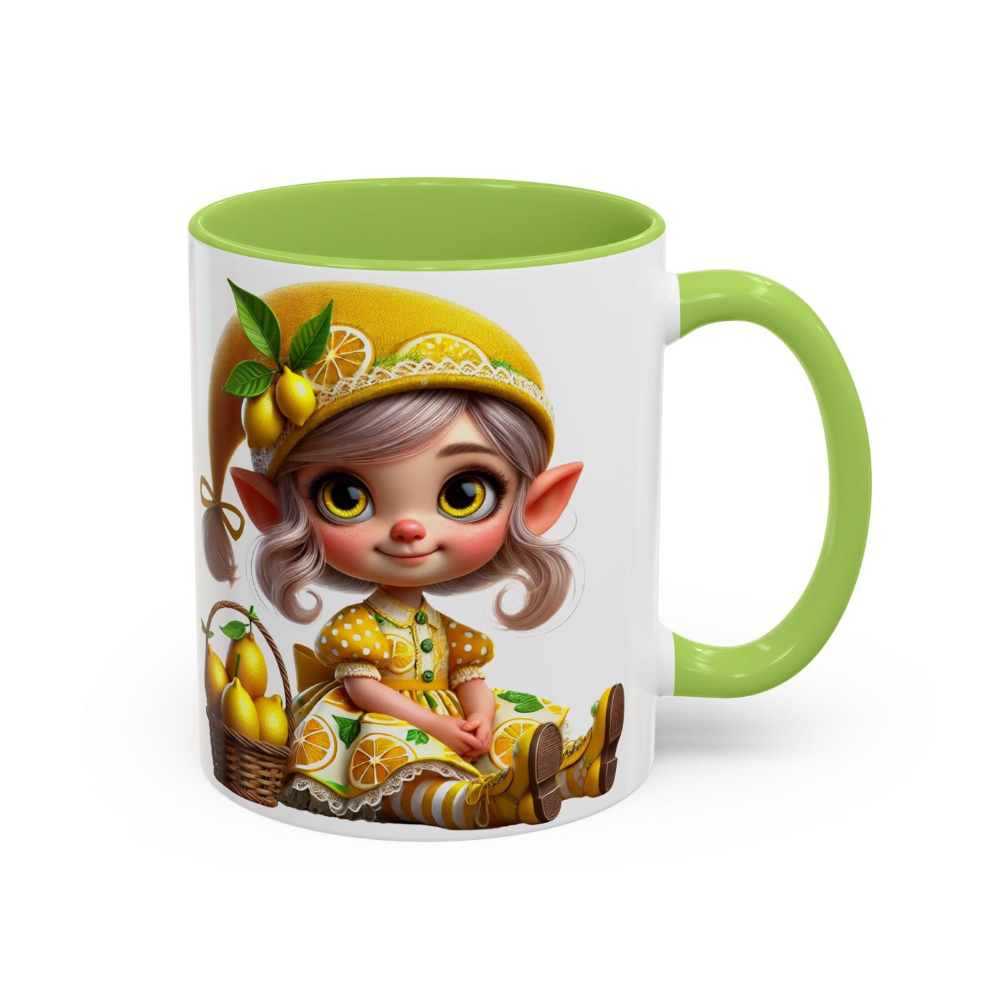Whimsical Lemon Elf Coffee Mug - Perfect Gift for Spring & Summer