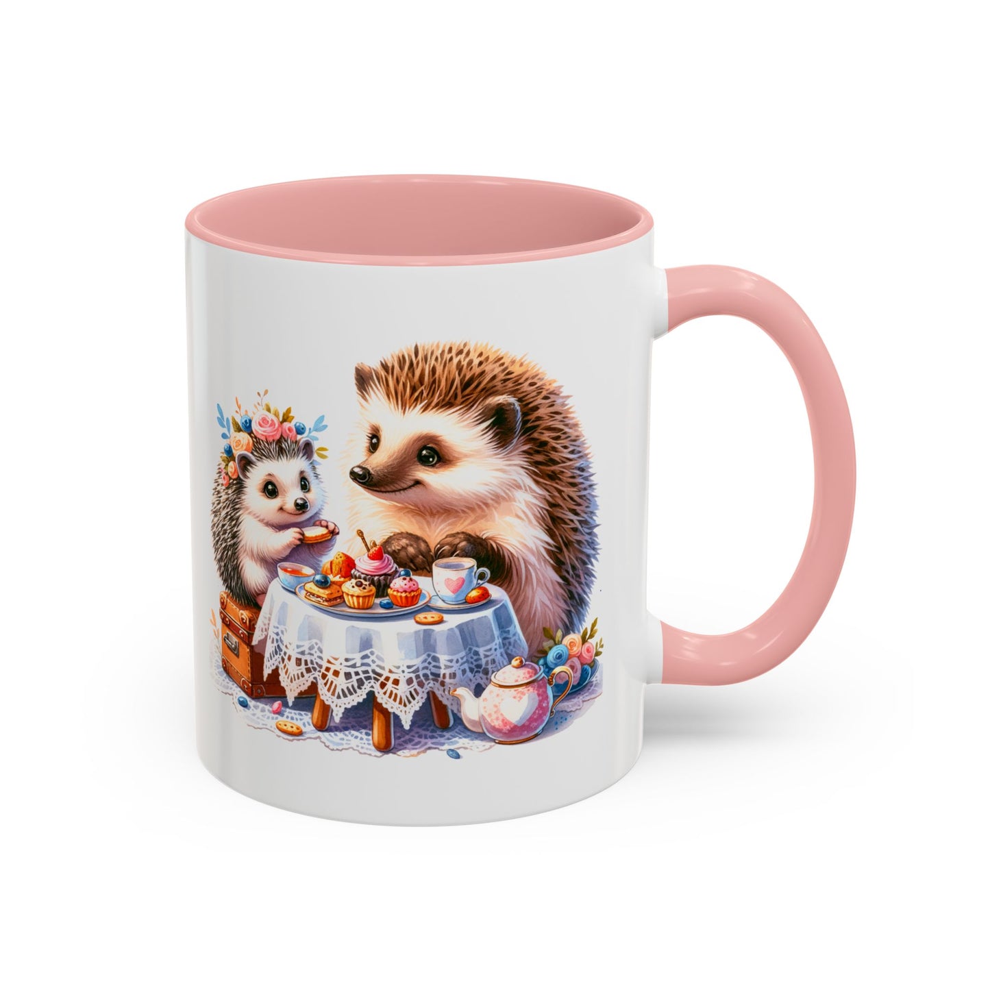 Adorable Hedgehog Accent Coffee Mug - Cute Animal Lover Gift, Nature Coffee Cup, Home & Kitchen Decor, Perfect for Friends & Family