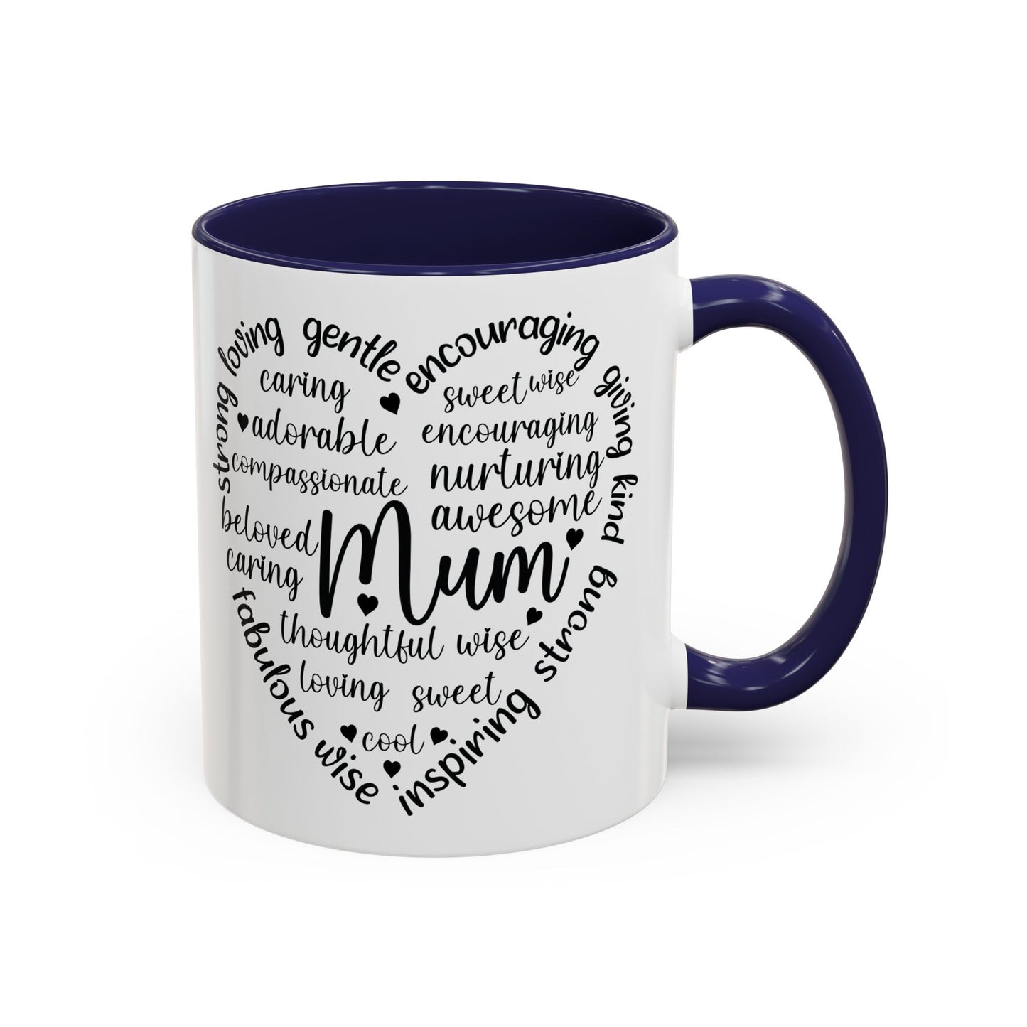 Inspirational Mum Coffee Mug - Perfect Gift for Mother’s Day, Birthdays, or Just Because, Unique Black Accent Mug