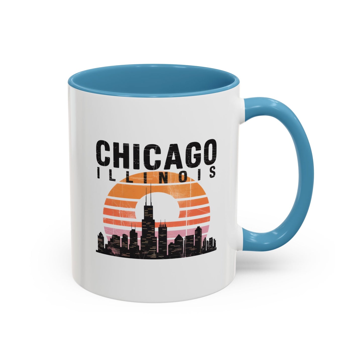 Chicago Skyline Accent Coffee Mug | Perfect Gift for Coffee Lovers, City Souvenir, Home Décor, Travel Memento, Chicago Enthusiasts