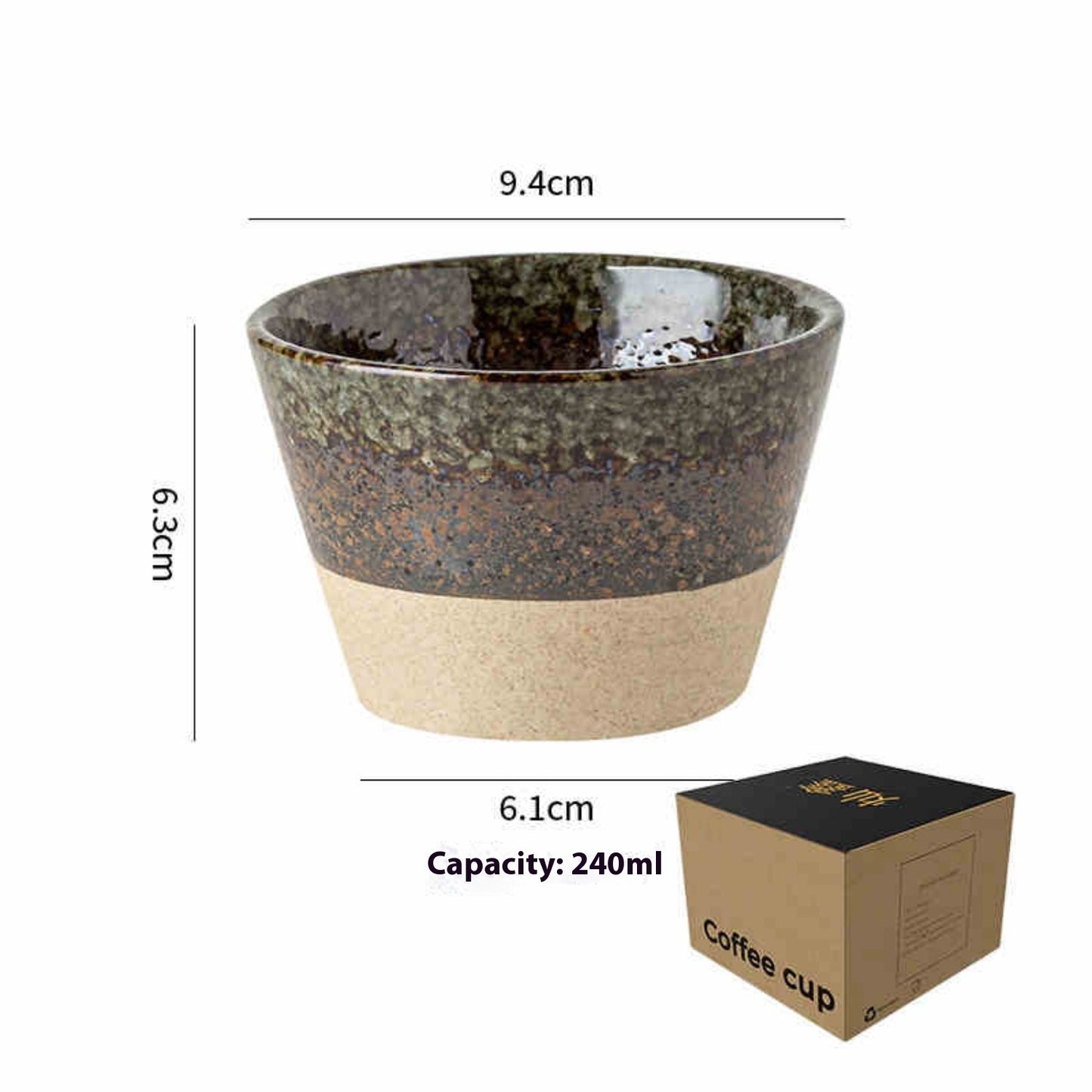 Ceramic Coffee Cup Nordic Retro