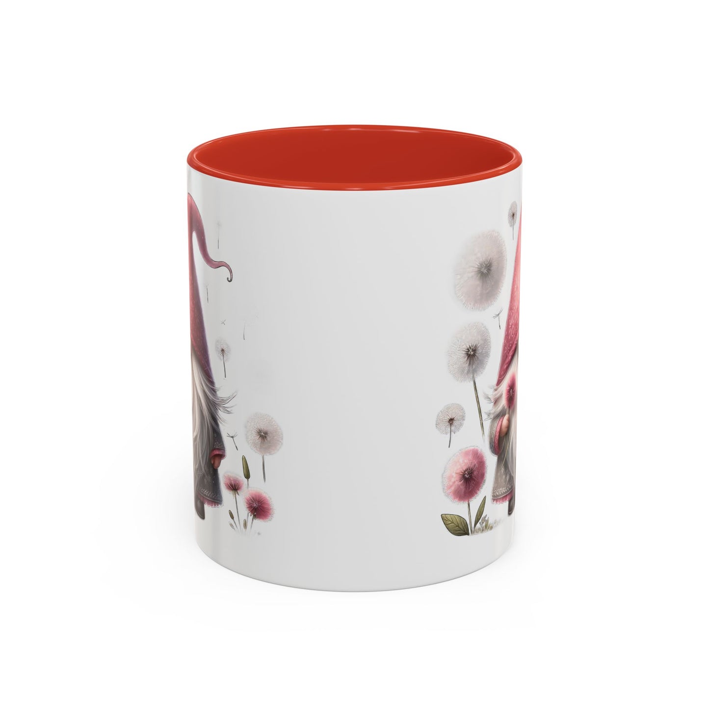 Whimsical Gnome Coffee Mug, Cute Coffee Cups for Home, Unique Gift for Gnome Lovers, Floral Gnome Mug for Birthdays, Spring Décor