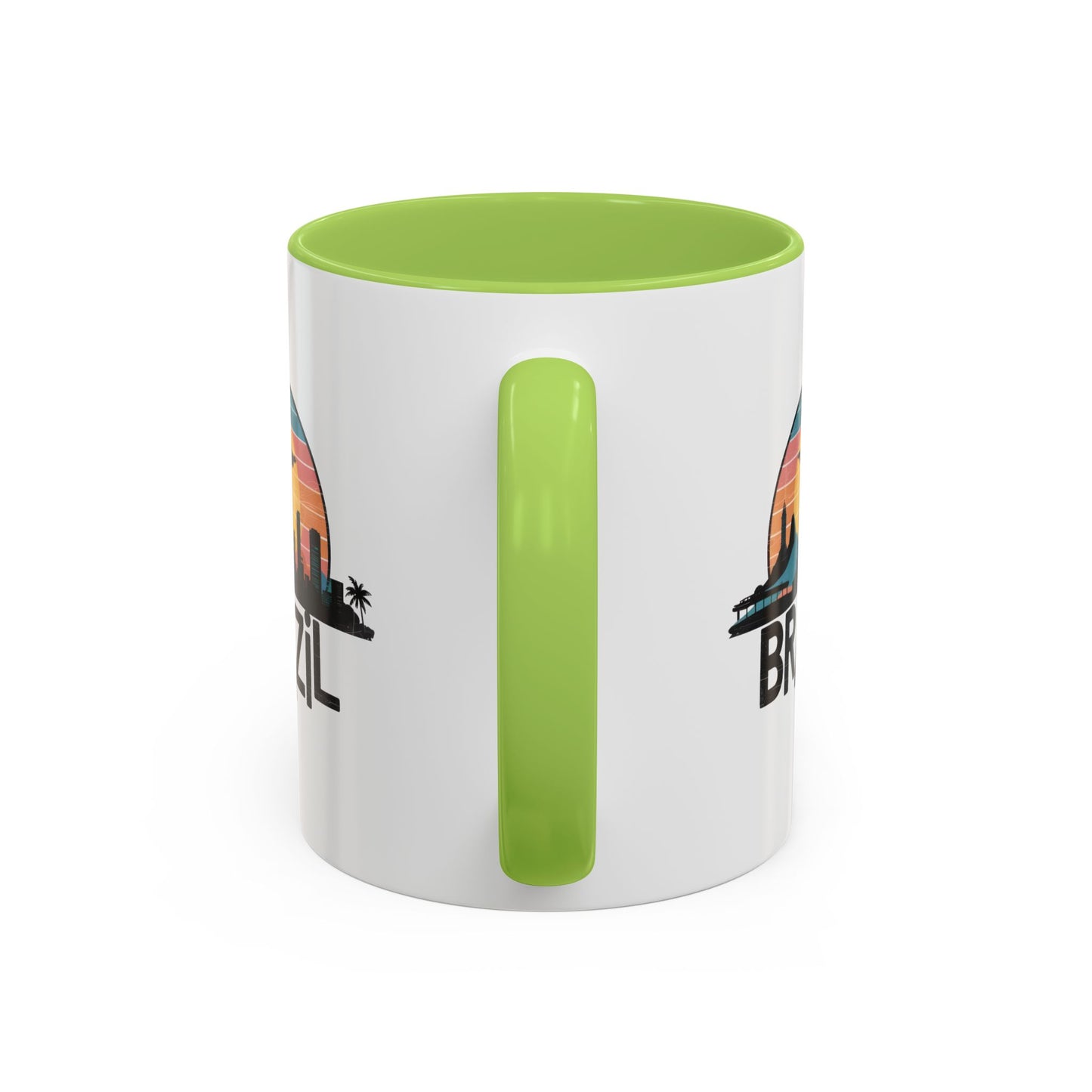 Brazilian Vibe Coffee Mug, Accent Mug for Travel Lovers, Gift for Brazil Enthusiasts, Souvenir Coffee Cup, Beach Theme Mug