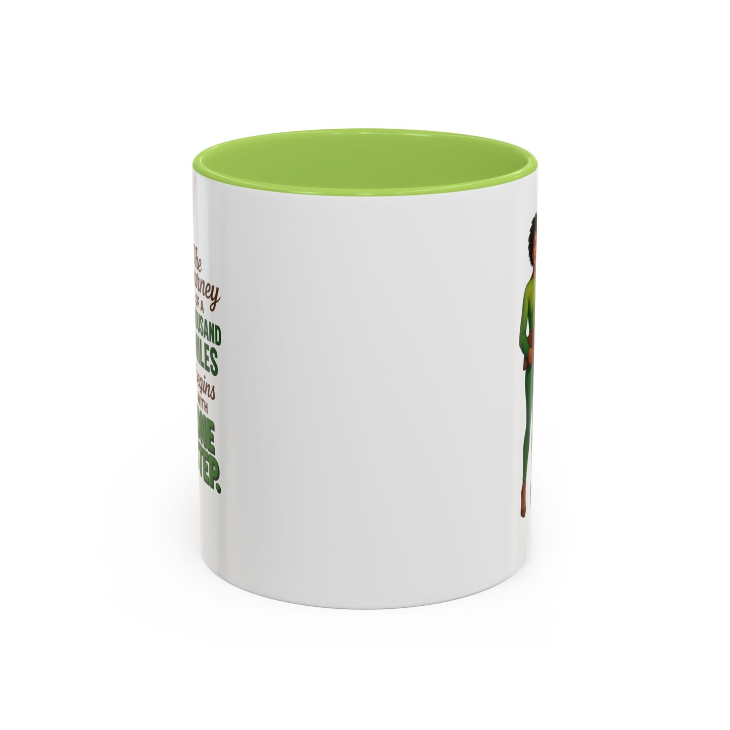 Inspirational Accent Coffee Mug - Motivational Quote Mug, Unique Gift for Her, Empowerment Coffee Cup, Coffee Lover's Gift, Tea Mug