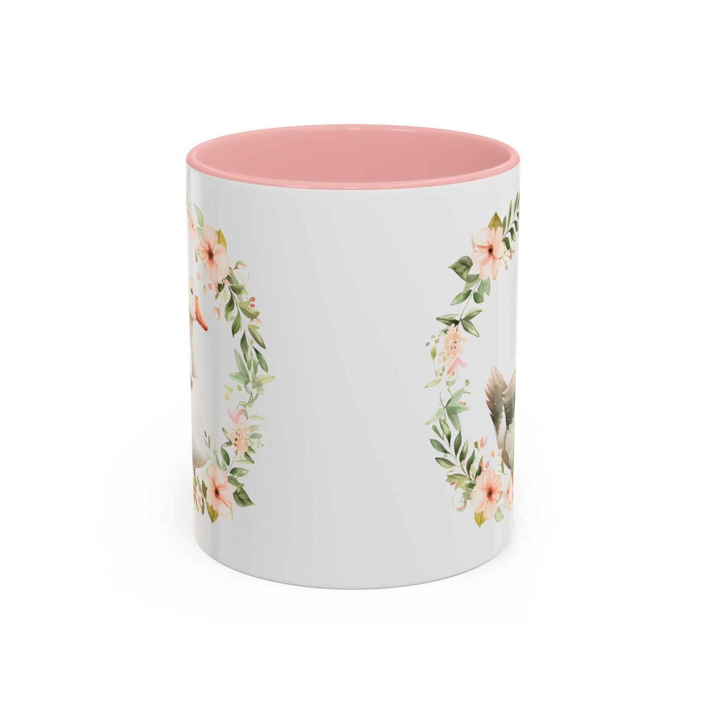 Floral Goose Accent Coffee Mug | Nature Lover Gift, Home Decor, Coffee Lover, Office Mug, Mother's Day Gift