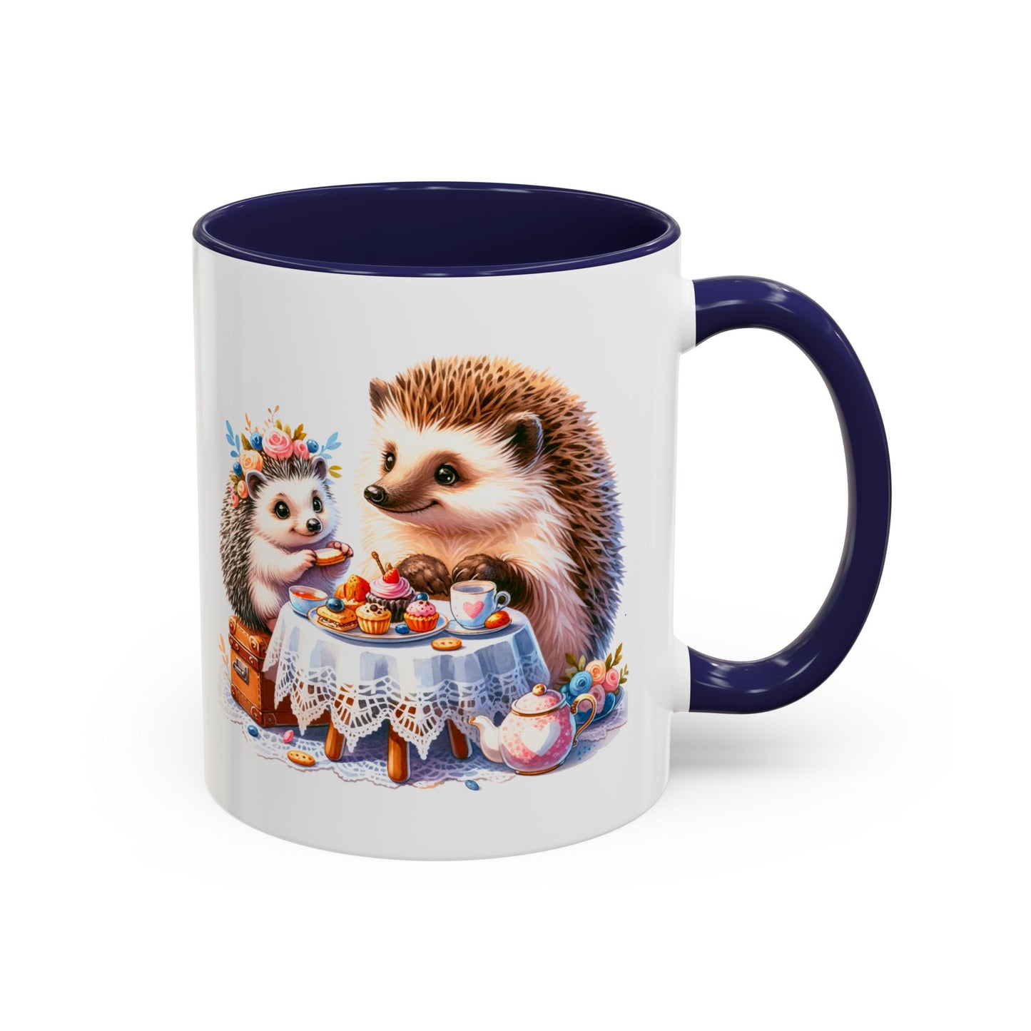 Adorable Hedgehog Accent Coffee Mug - Cute Animal Lover Gift, Nature Coffee Cup, Home & Kitchen Decor, Perfect for Friends & Family