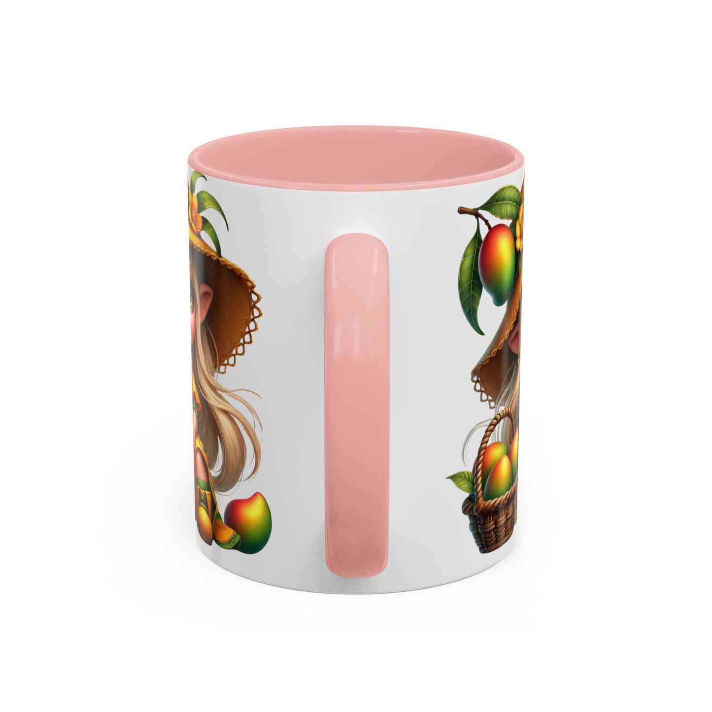 Cute Mango Fairy Accent Coffee Mug - Whimsical 11oz & 15oz