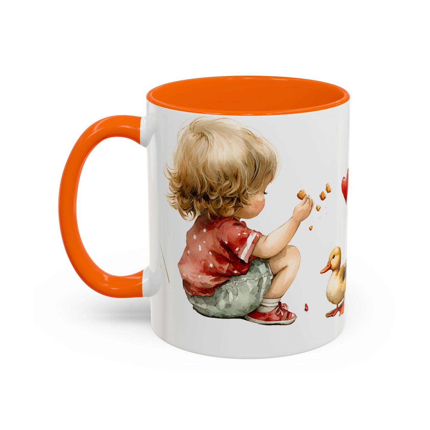 Adorable Duck-Themed Coffee Mug for Kids, Cute Child & Duck Design, Perfect Gift for Birthdays, Baby Showers, Animal Lovers, Kitchen Decor