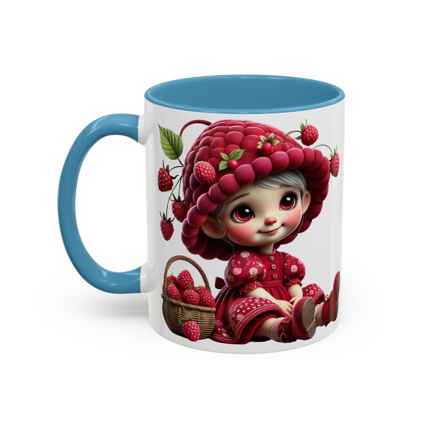 Whimsical Raspberry Character Coffee Mug - 11oz & 15oz