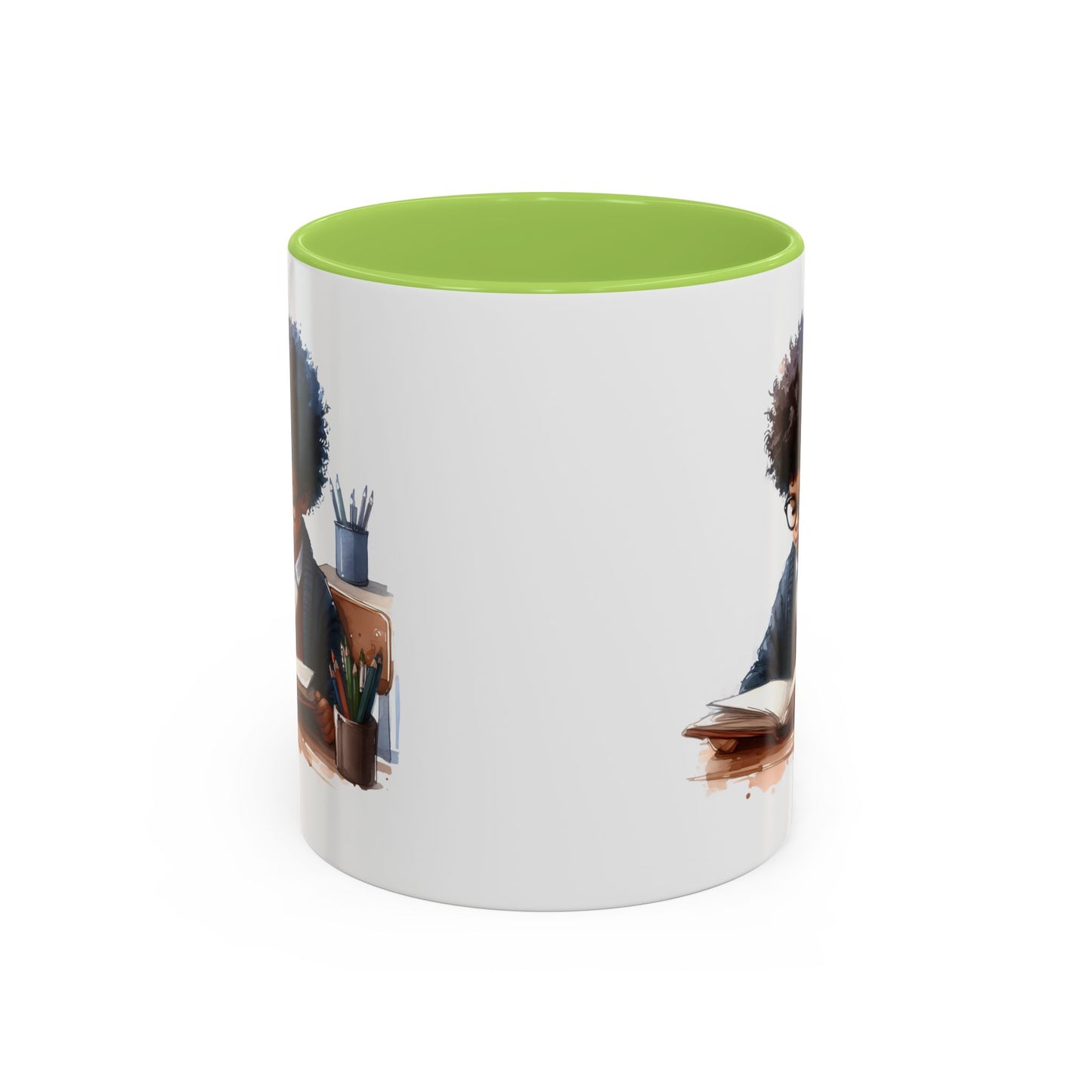 Studious Kid Accent Coffee Mug | Reading Gift for Book Lovers | Unique Office Decor | Fun Drinkware | Educational Present