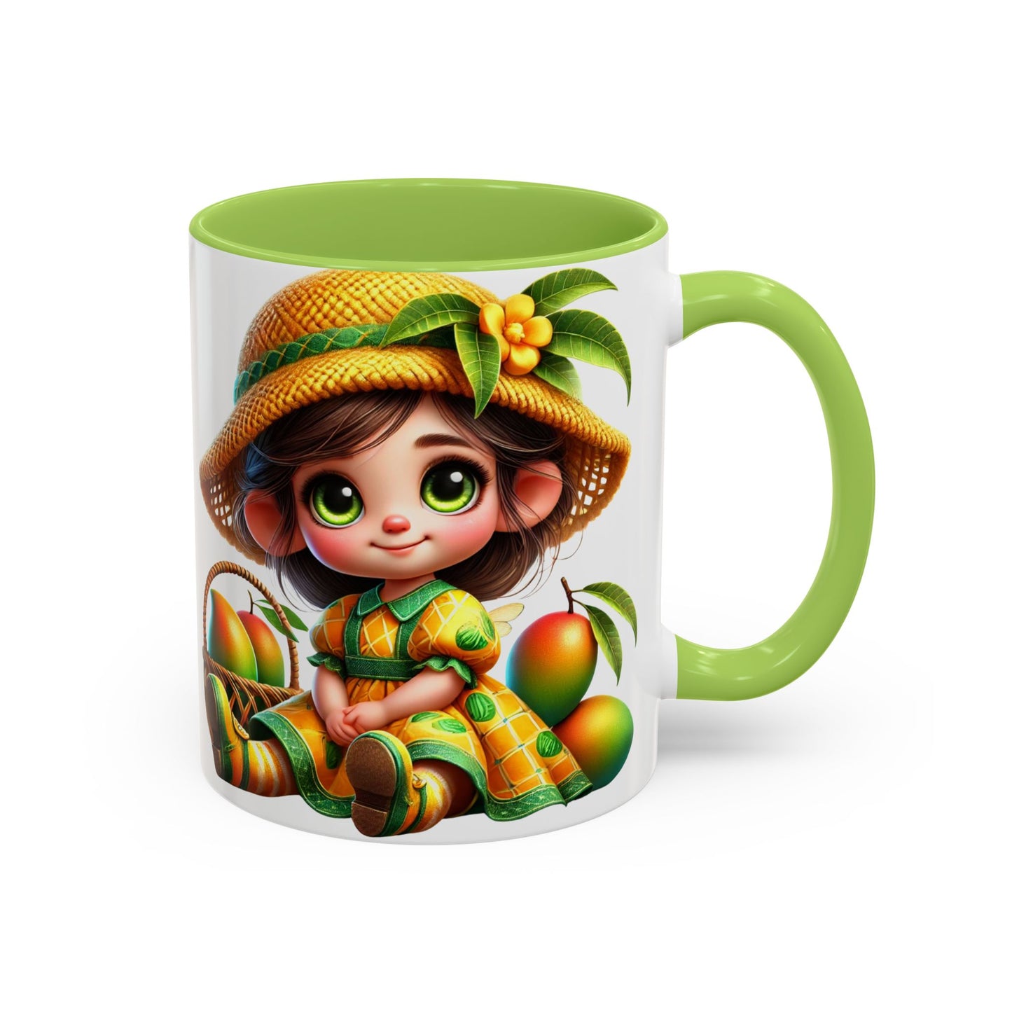 Whimsical Fruit-Themed Accent Coffee Mug - 11 & 15oz