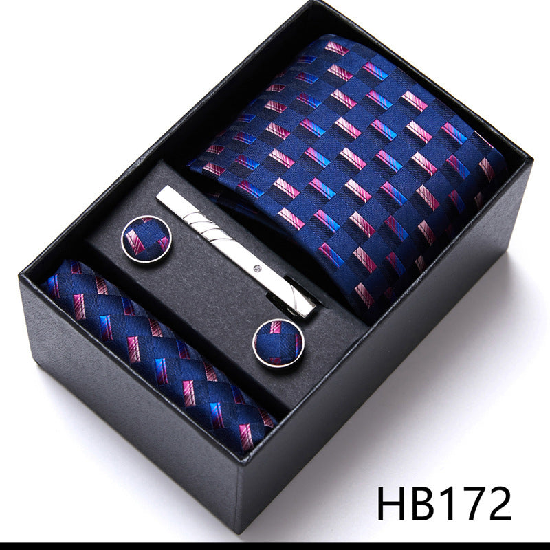 Men's Business Formal Tie Six-piece Set Gift Box