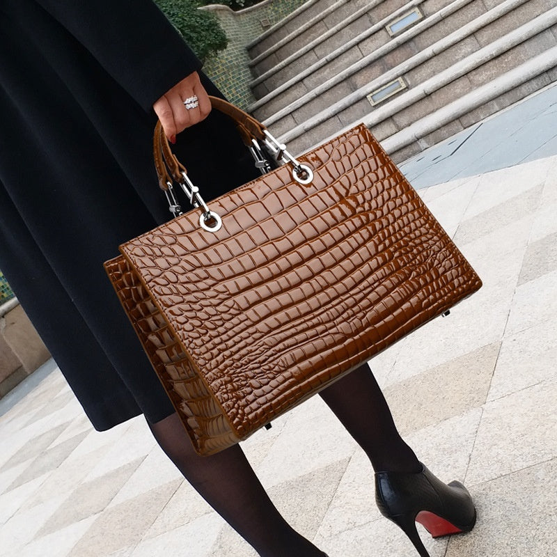 Cowhide Bag Women's Large Capacity Handbag Store Hive UNIjuntos