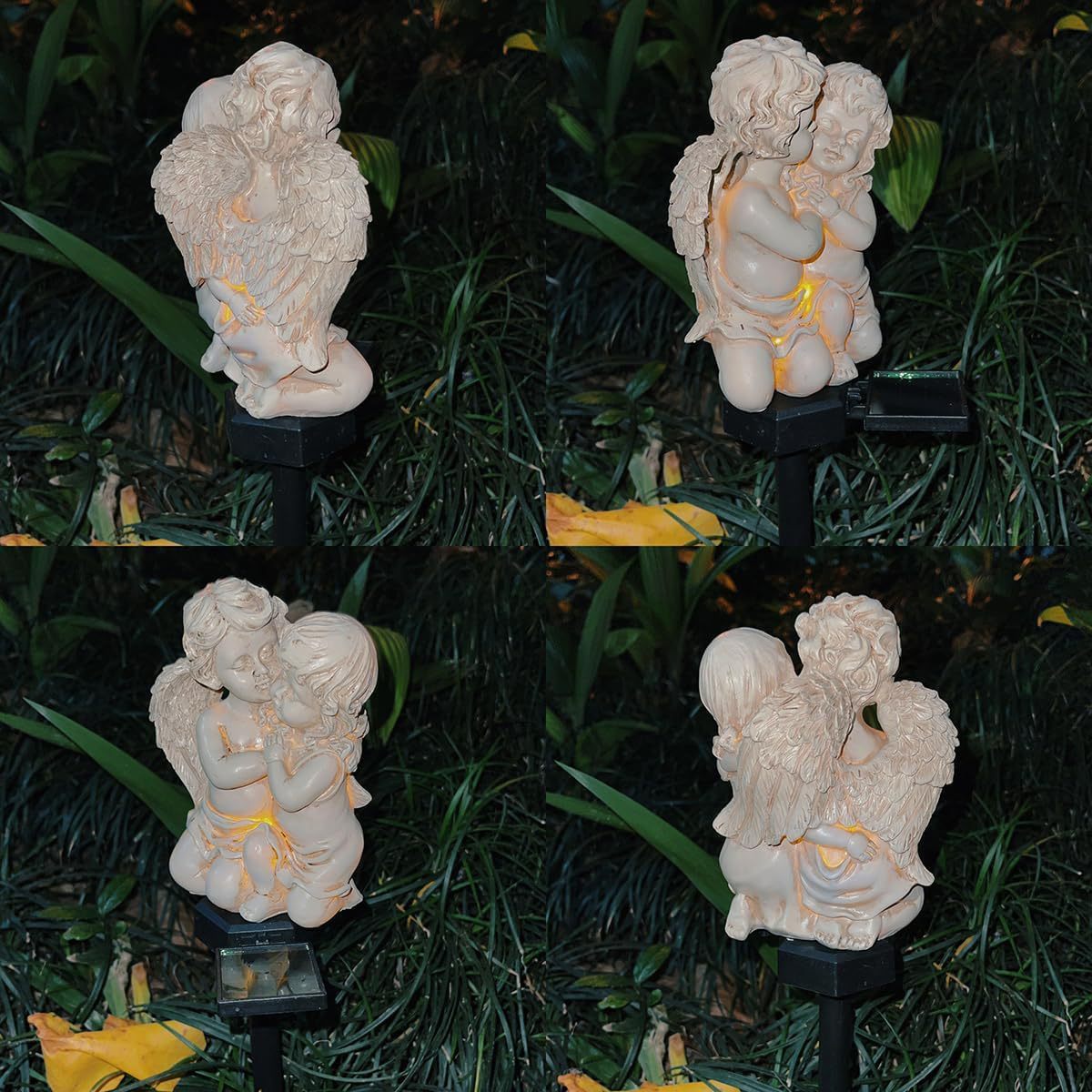 Garden Solar Light Resin Angel Figures Solar Energy