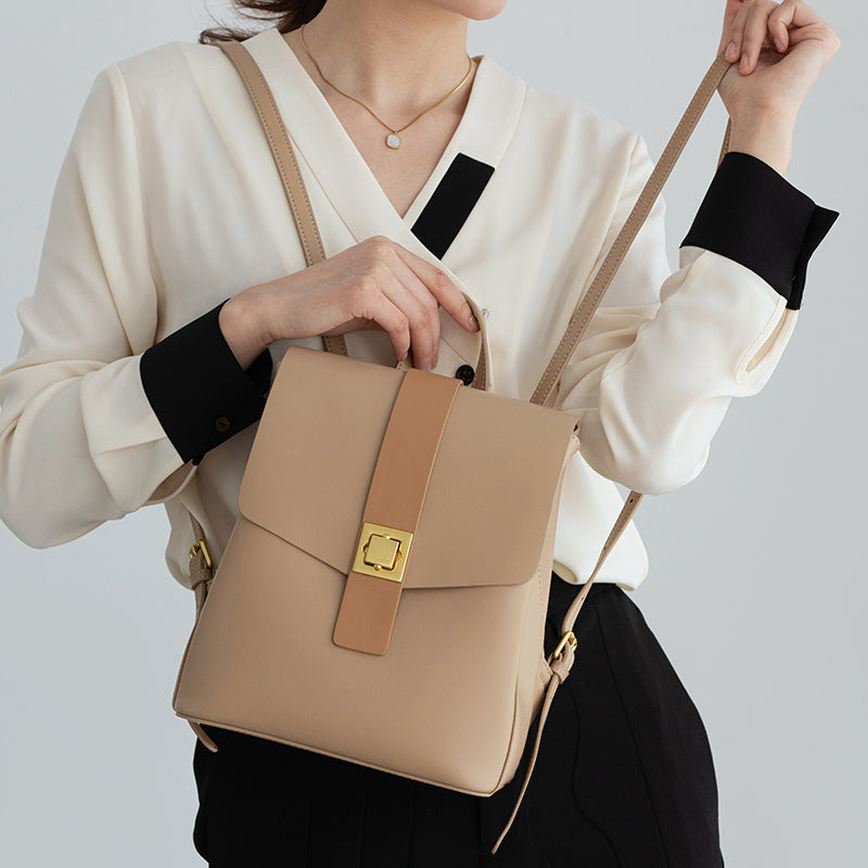 Mini Square College School Bag Large Capacity