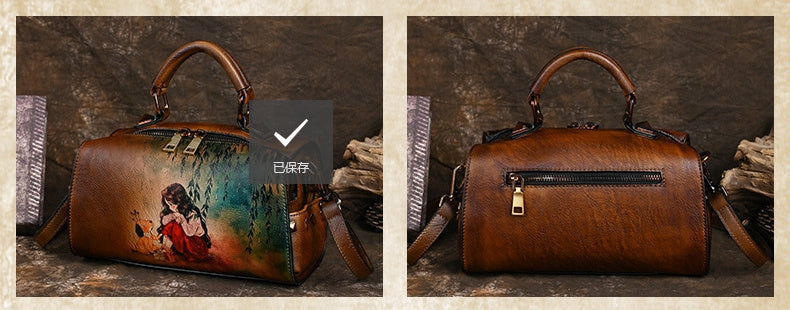 Handdrawn Gradient Women's Handheld Multifunctional Single Shoulder Diagonal Span Large Capacity JFA UNIjuntos Entreprise