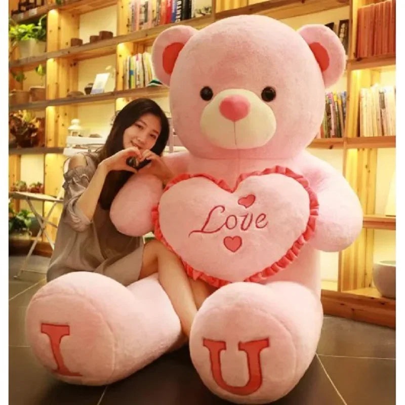 100cm Love Plush Bear Toy Pillow-1