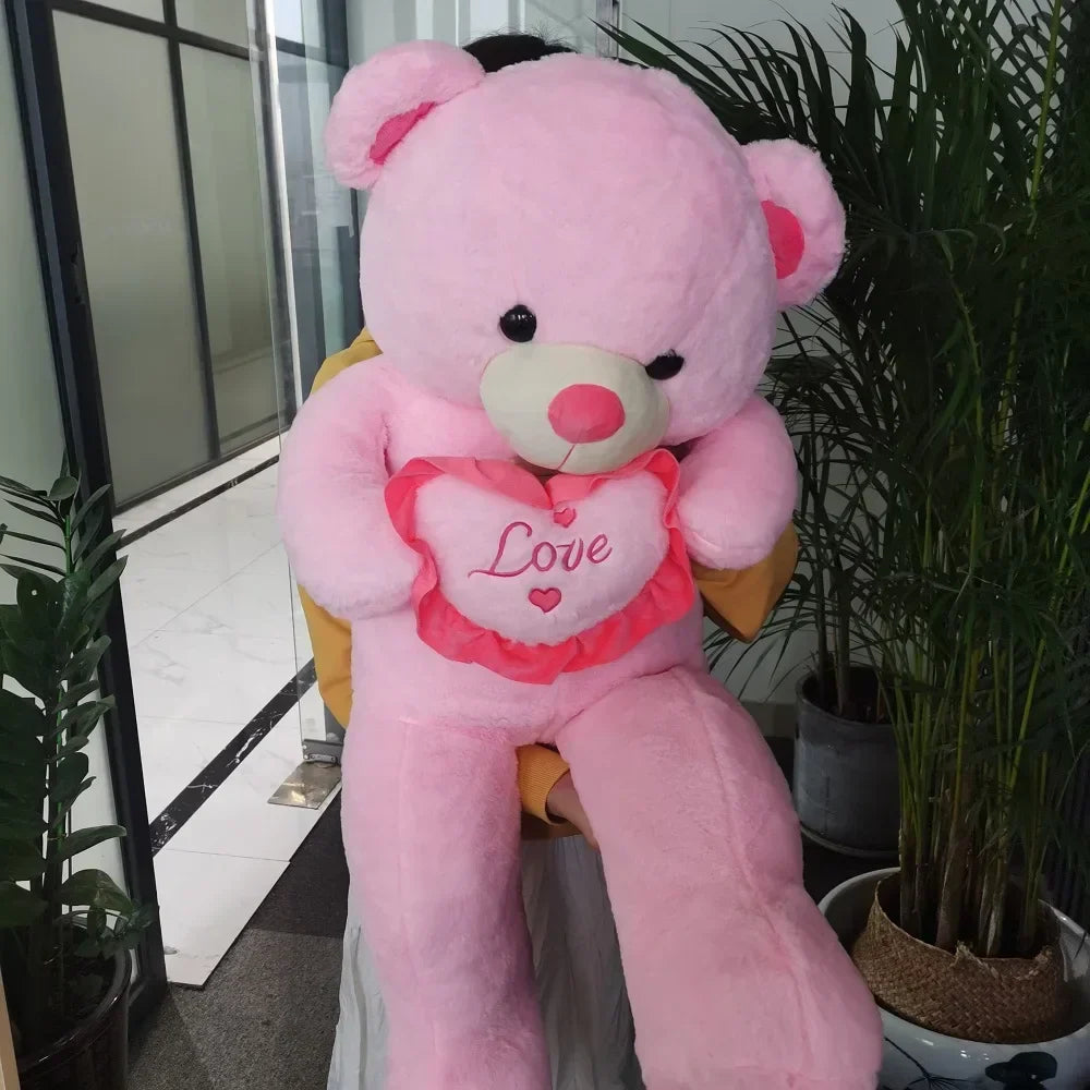 100cm Love Plush Bear Toy Pillow-2