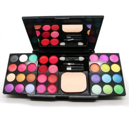 Maquillage boîte 24 fard à paupières + 8 rouge à lèvres + 4 blush + 3 poudre 39 couleur maquillage disque combinaison plateau de maquillage JFA UNIjuntos Entreprise