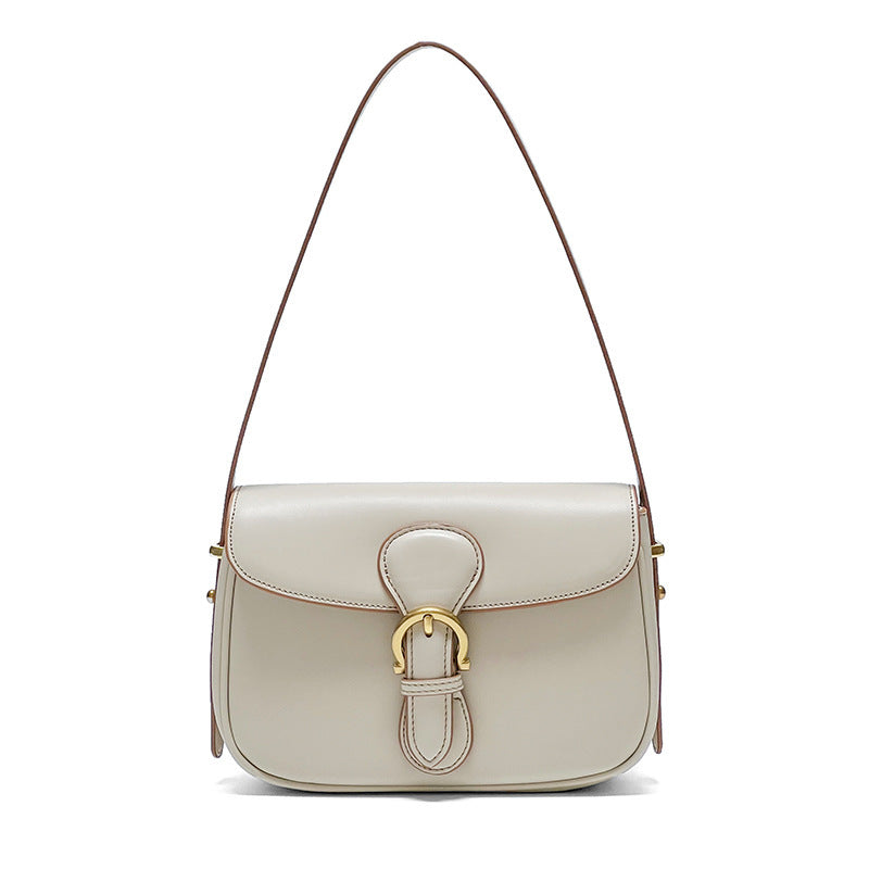 Genuine Leather Women's Bag High Sense Niche Underarm Bag