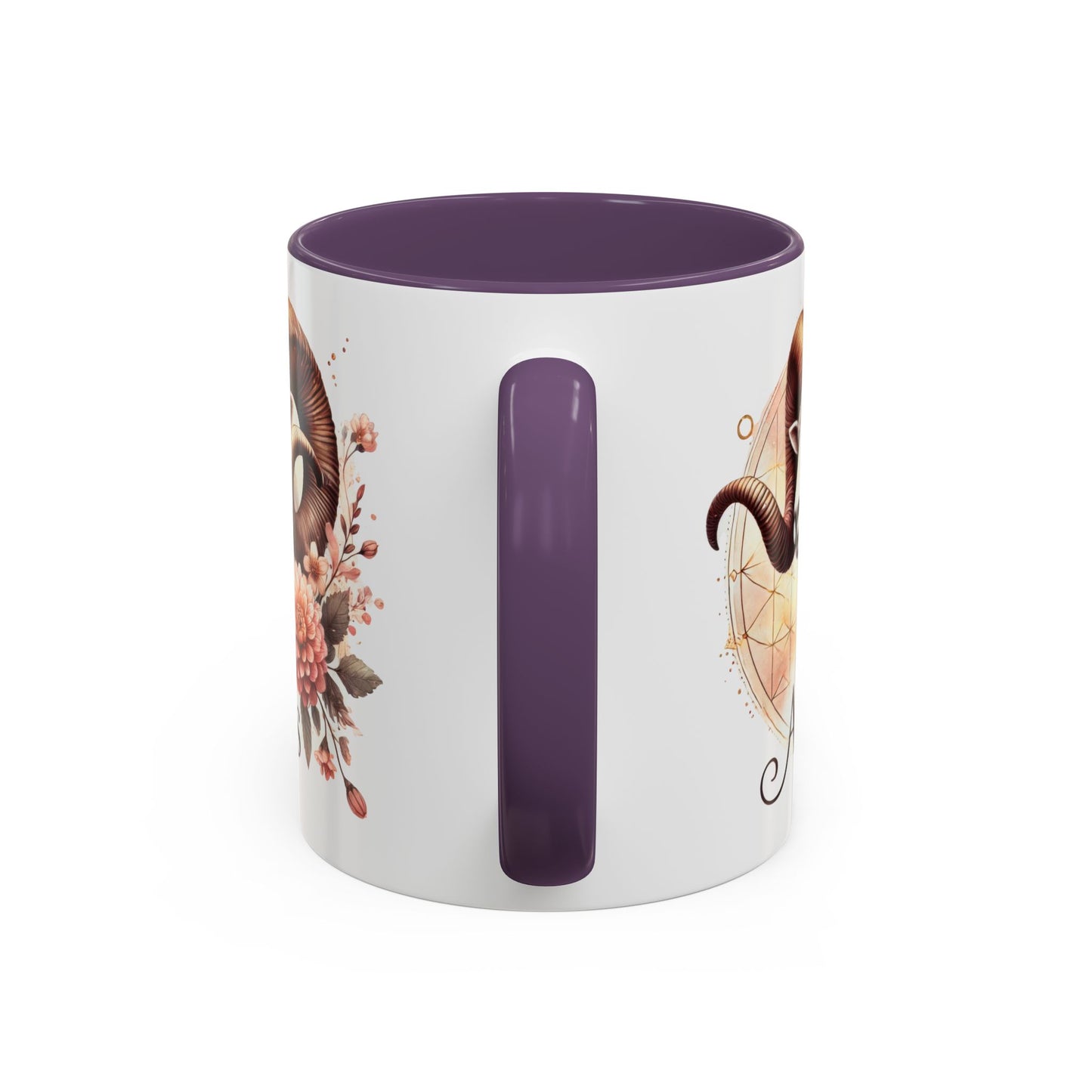 Aries Zodiac Coffee Mug - Astrological Floral Design - Perfect Gift for Astrology Lovers