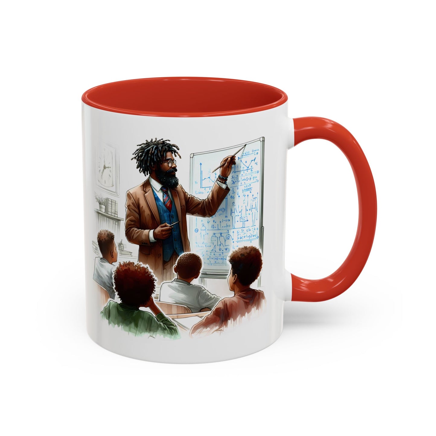 Inspirational Teacher Coffee Mug, Motivational Gift, Black Accent, Education Decor, Classroom Humor, Stylish Drinkware