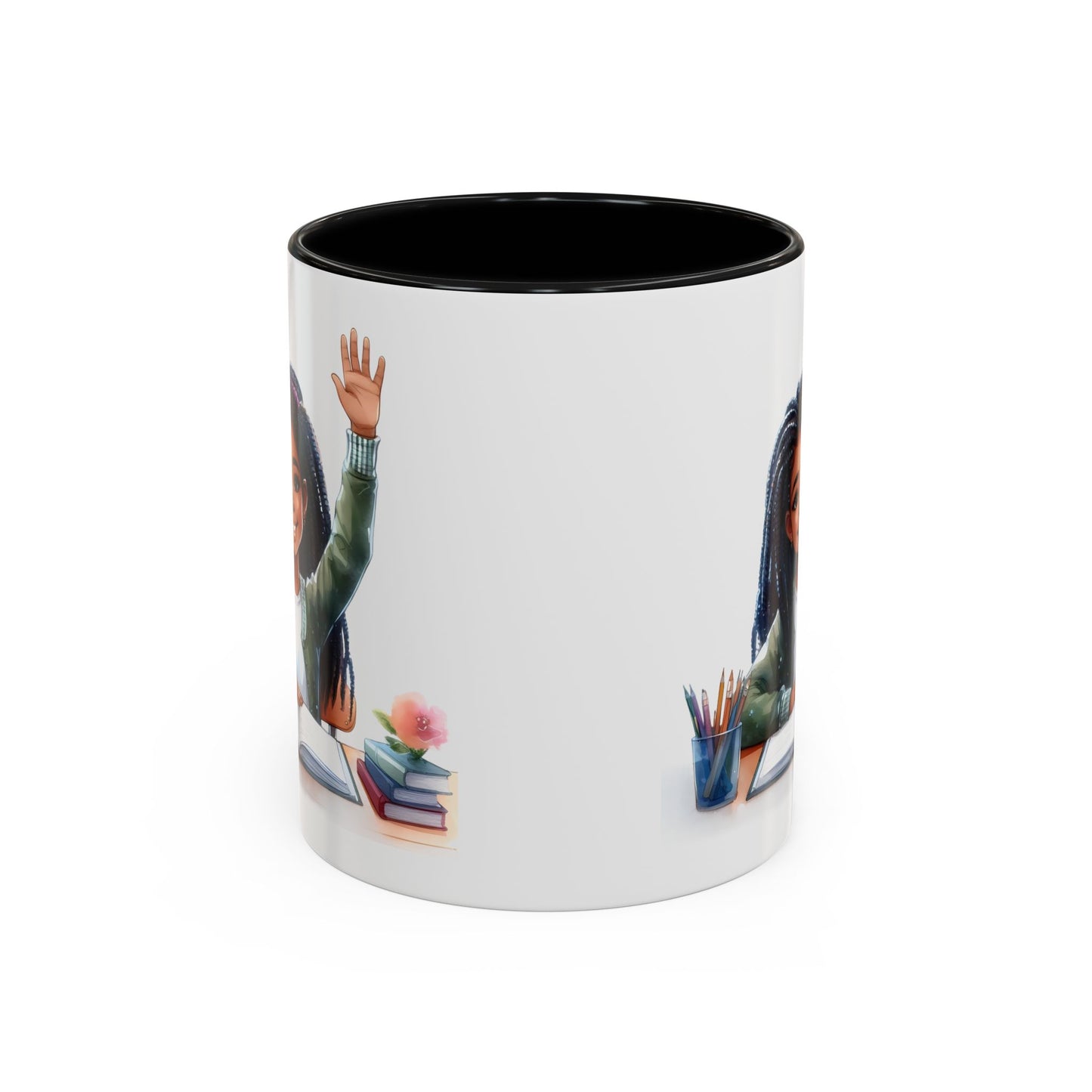 Charming Coffee Mug for Education Lovers, Black Accent Mug, Inspirational Teacher Gift, Cute School Mug, Study Buddy, Personalized [...]