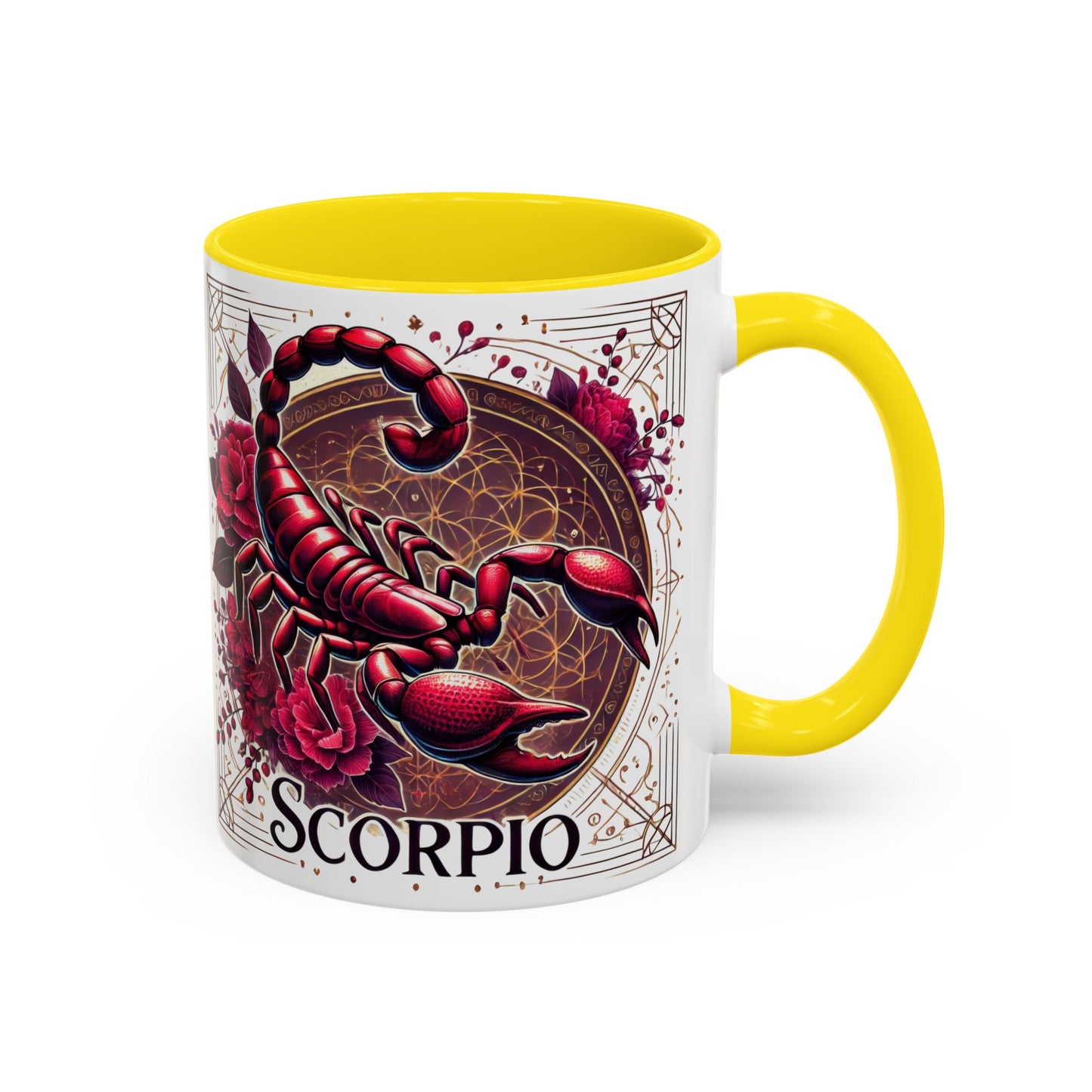 Scorpio Zodiac Accent Coffee Mug - Astrology Gift for Scorpios