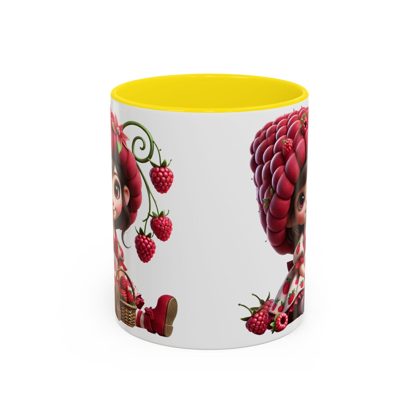 Whimsical Berry Girl Coffee Mug - Perfect for Berry Lovers!