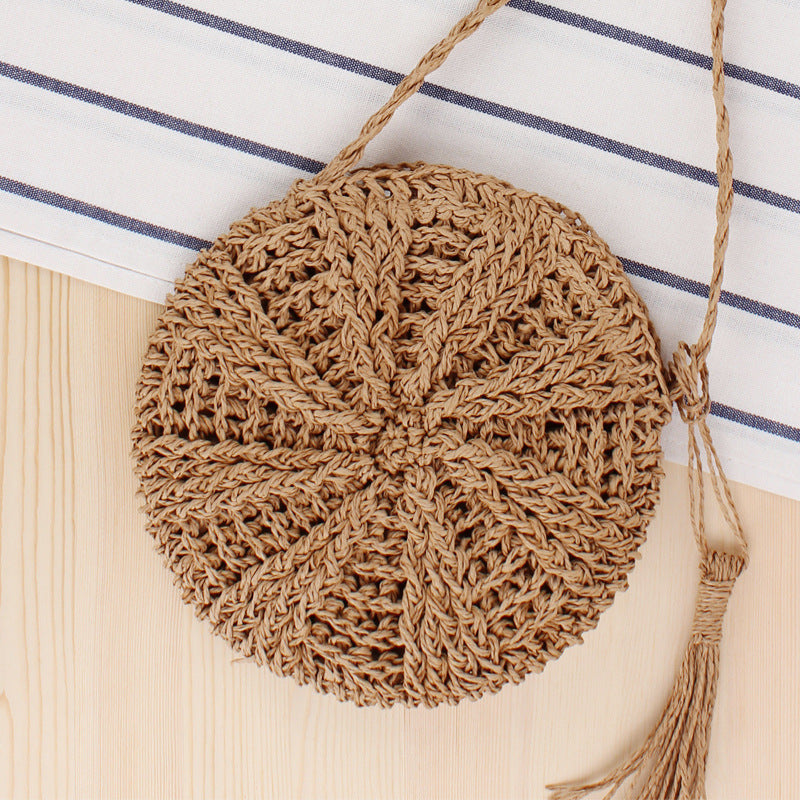 Handmade Shoulder Woven Bag Summer Beach
