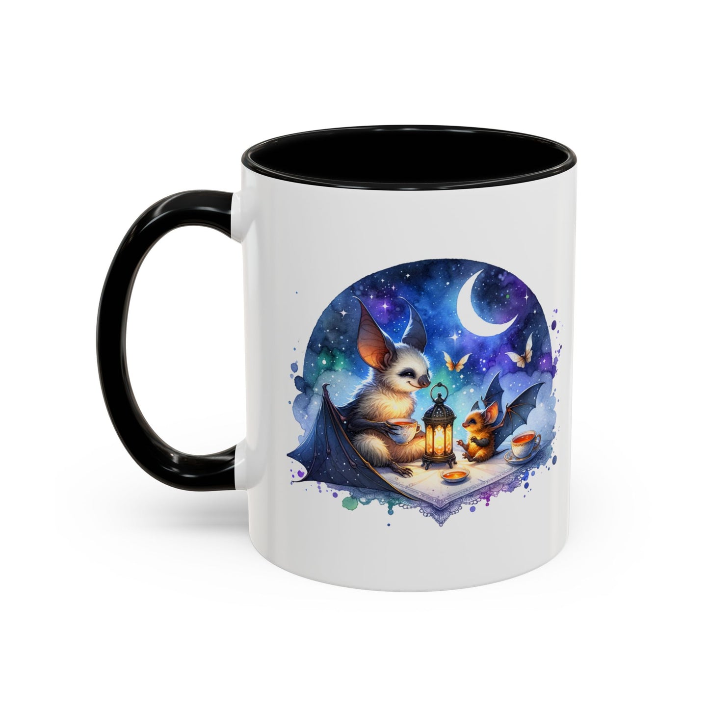 Whimsical Nighttime Coffee Mug: Enchanting Animal Design for Cozy Moments, Gift for Animal Lovers, Unique Home Decor, Special Occasions