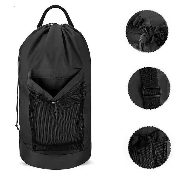 Sand-free Waterproof Oxford Cloth Drawstring Large Capacity Foldable Double-shoulder Travel Laundry Carrier JFA UNIjuntos Entreprise