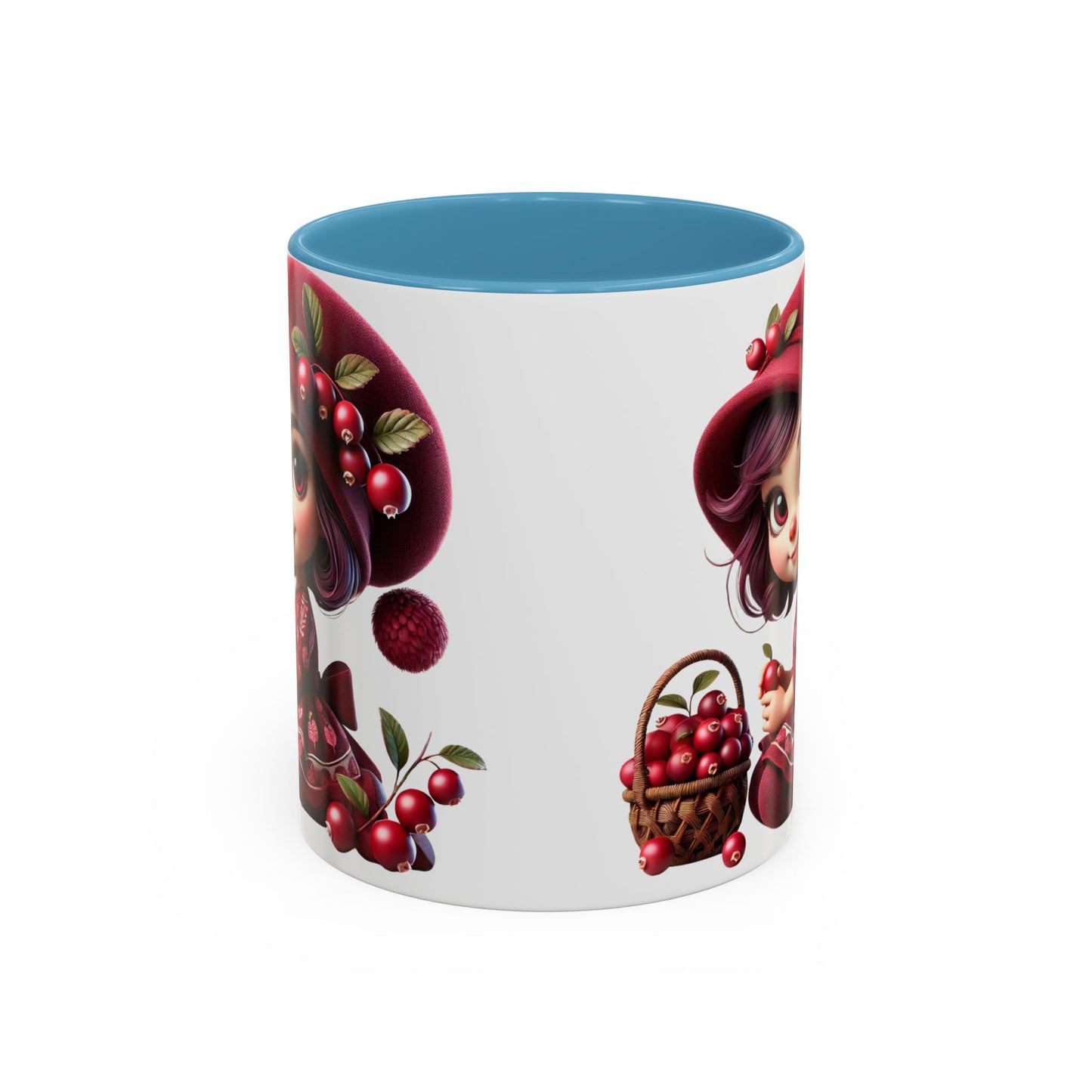 Charming Cherry Blossom Accent Coffee Mug | Cute Character Design | Perfect Gift for Tea Lovers & Special Occasions