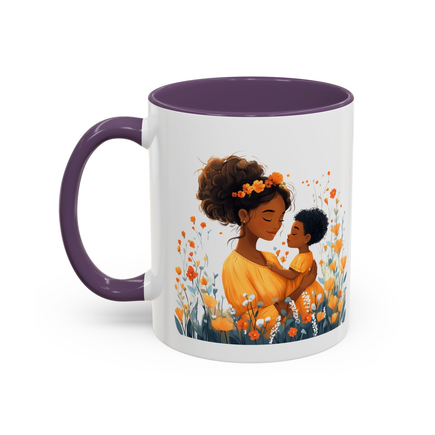 Blooming Love Mug: Floral Mom & Child Design, Perfect for Mothers Day, Family Gifts, Cozy Mornings, Tea Lovers, Coffee Time
