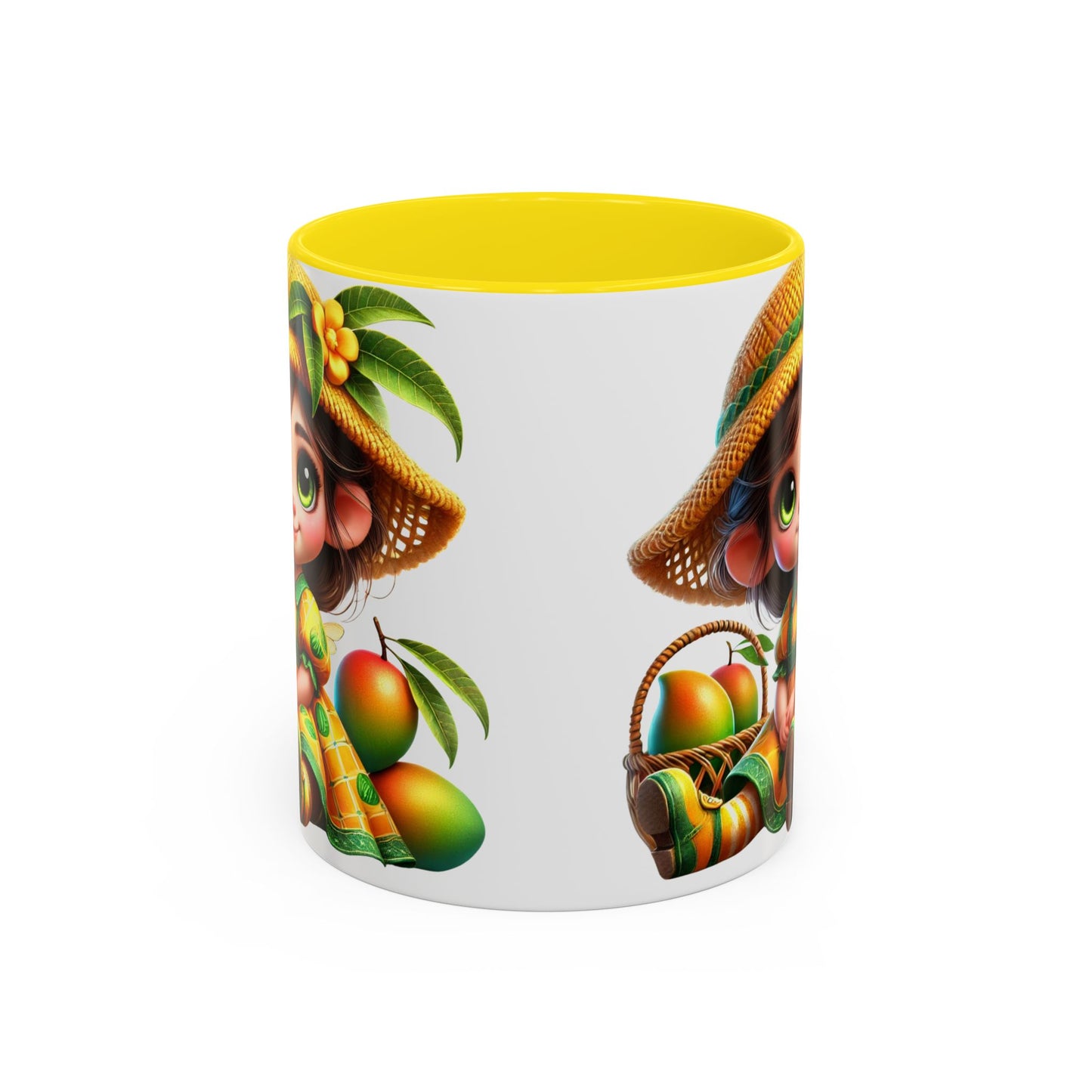 Whimsical Fruit-Themed Accent Coffee Mug - 11 & 15oz
