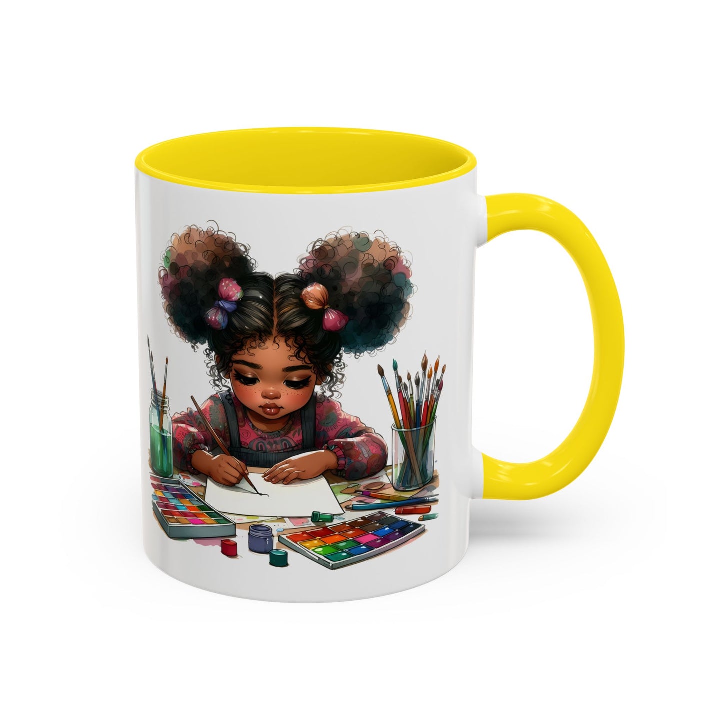 Creative Kids Coffee Mug, Art Mug, Colorful Mug, Cute Kids Mug, Gift for Artists, Unique Drinkware